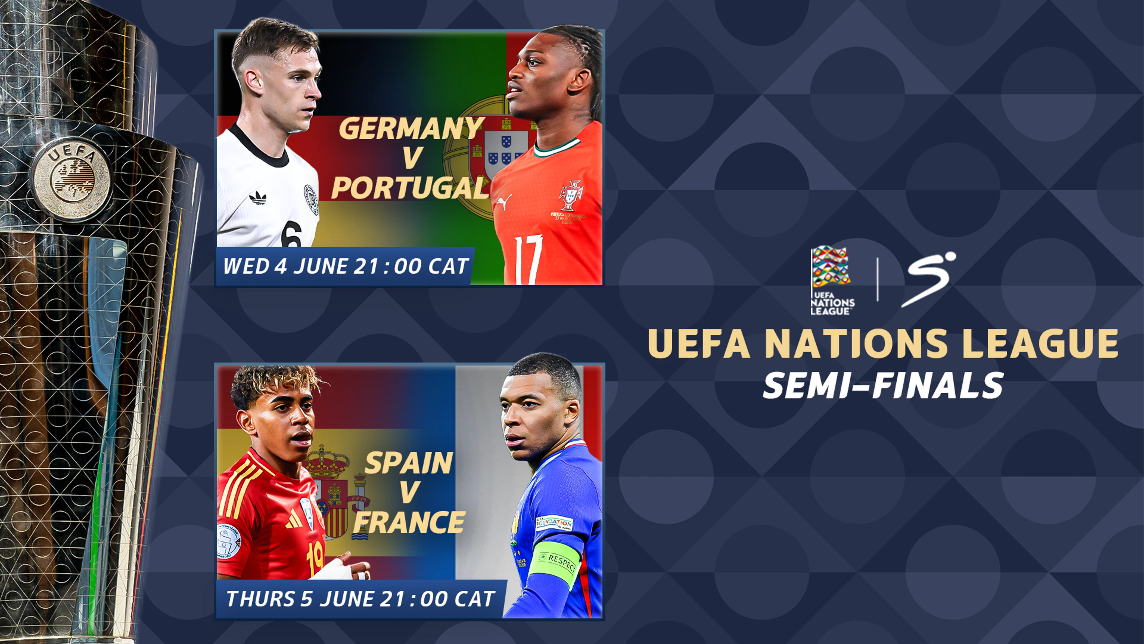 Contenders eye 'big titles' as Nations League final four kicks off