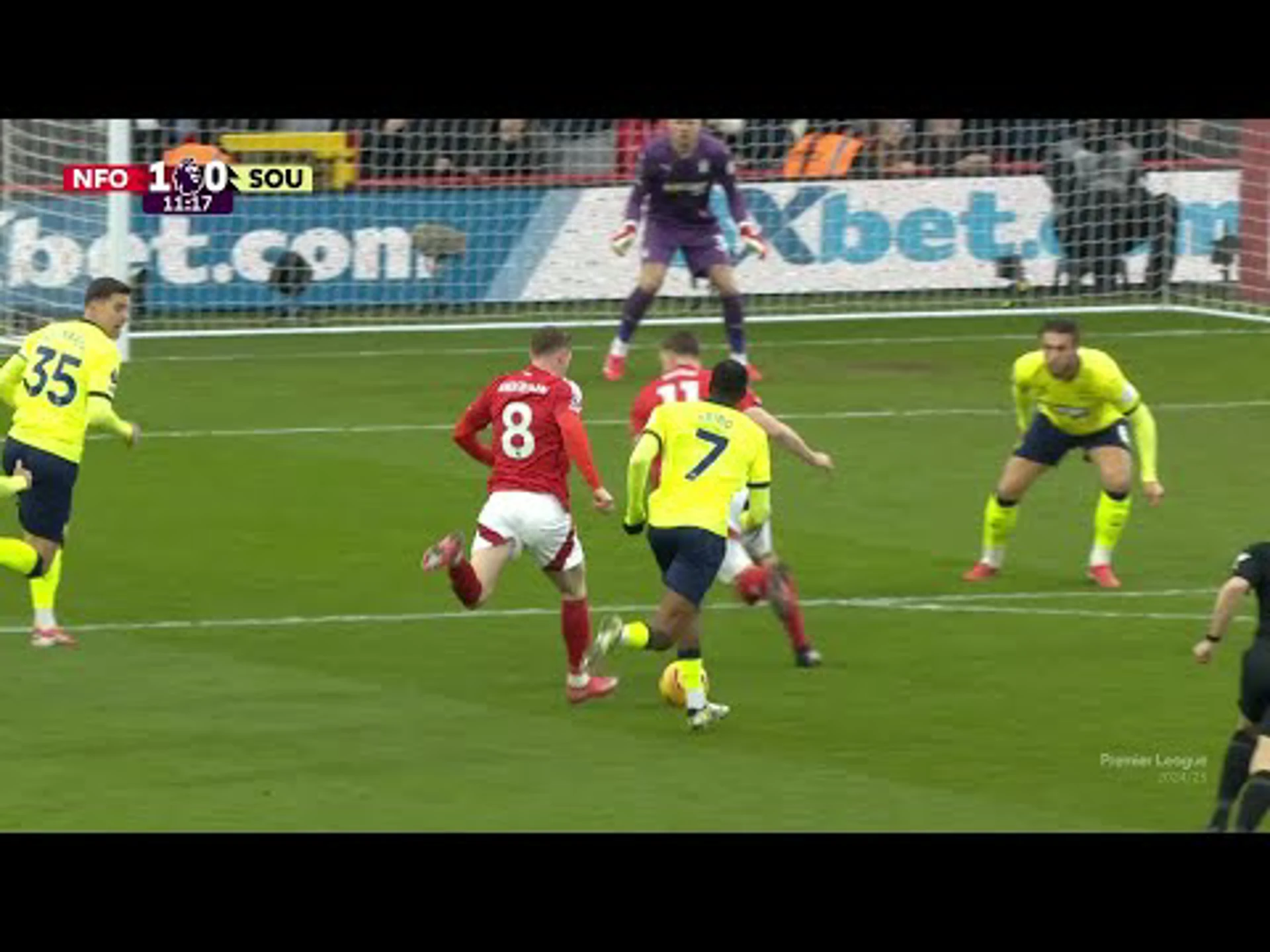 Elliot Anderson | 11ᵗʰ Minute Goal v Southampton