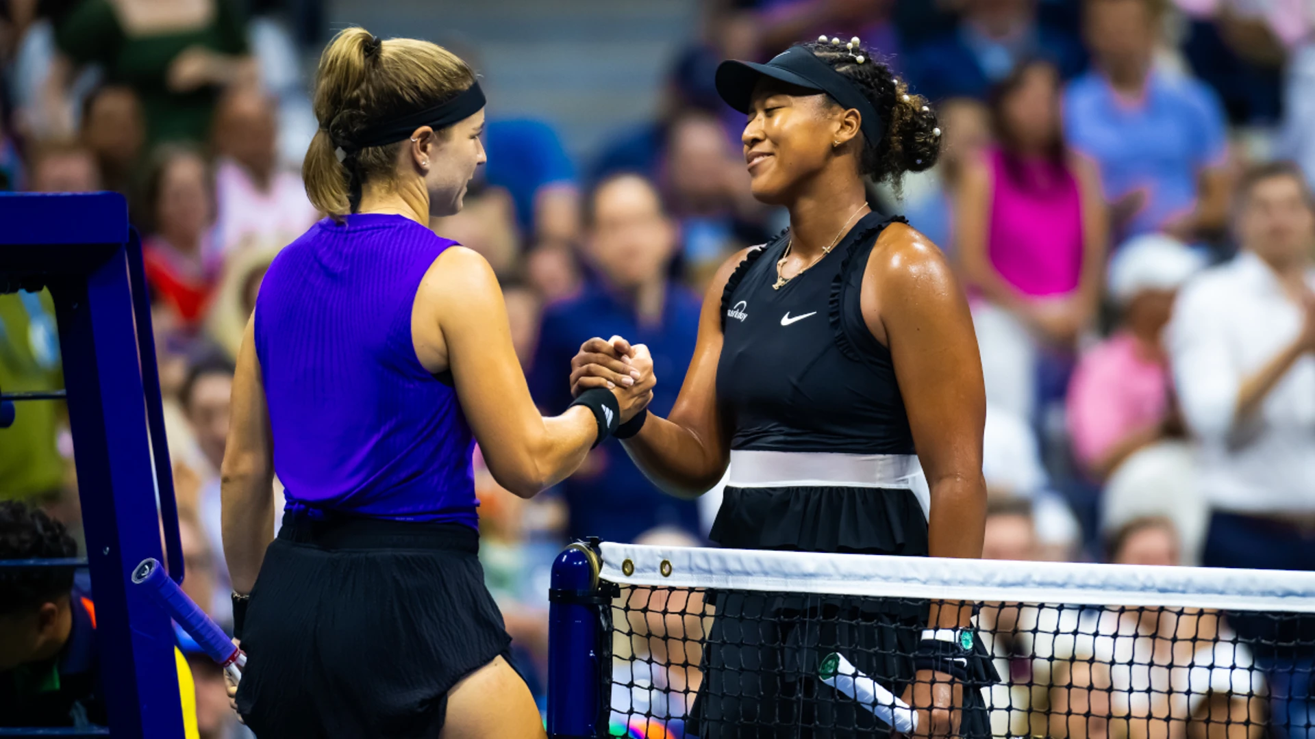 Two-time champion Osaka falls to Muchova at US Open