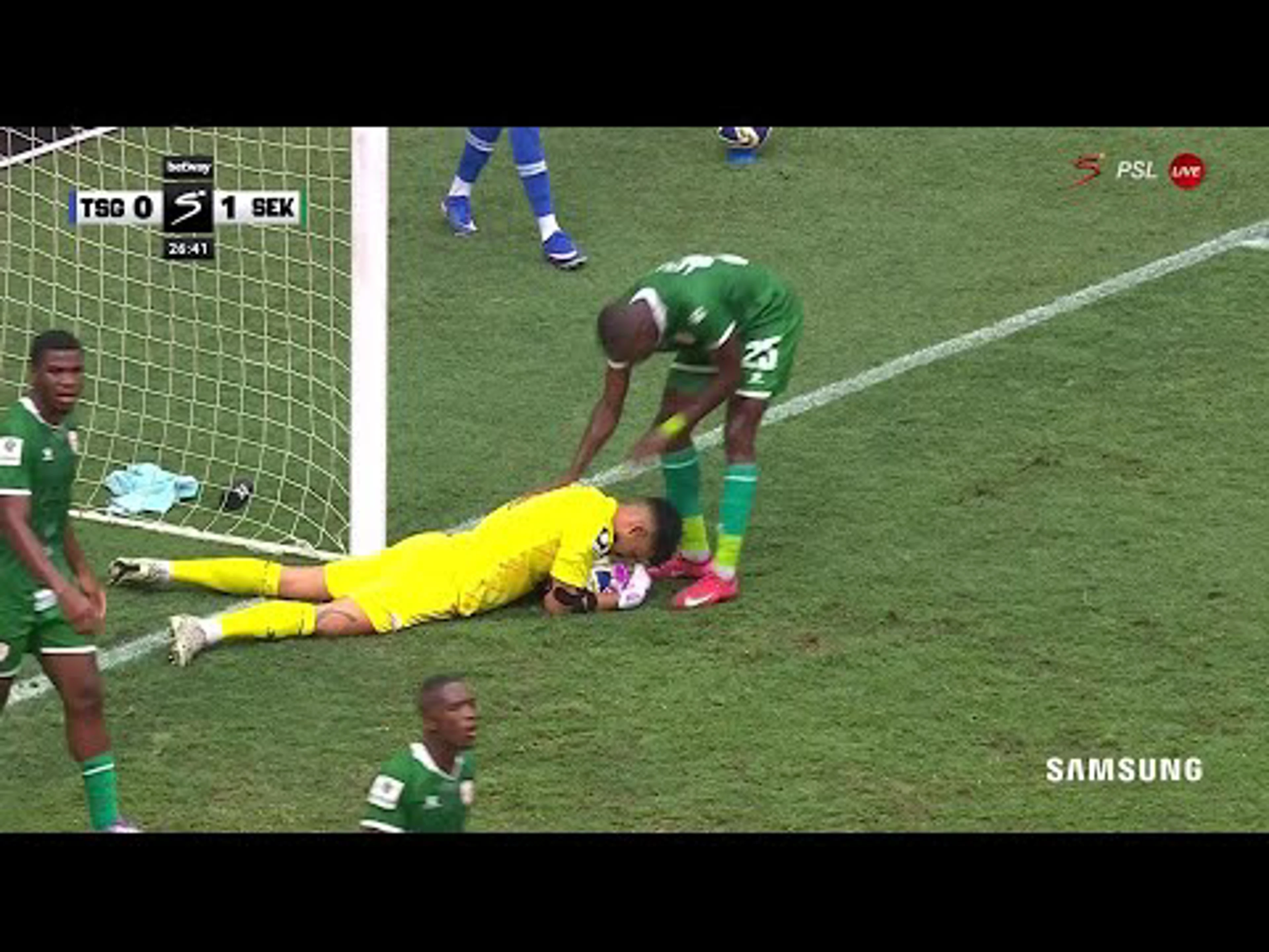 Renaldo Leaner with a Spectacular Gk Save vs. TS Galaxy
