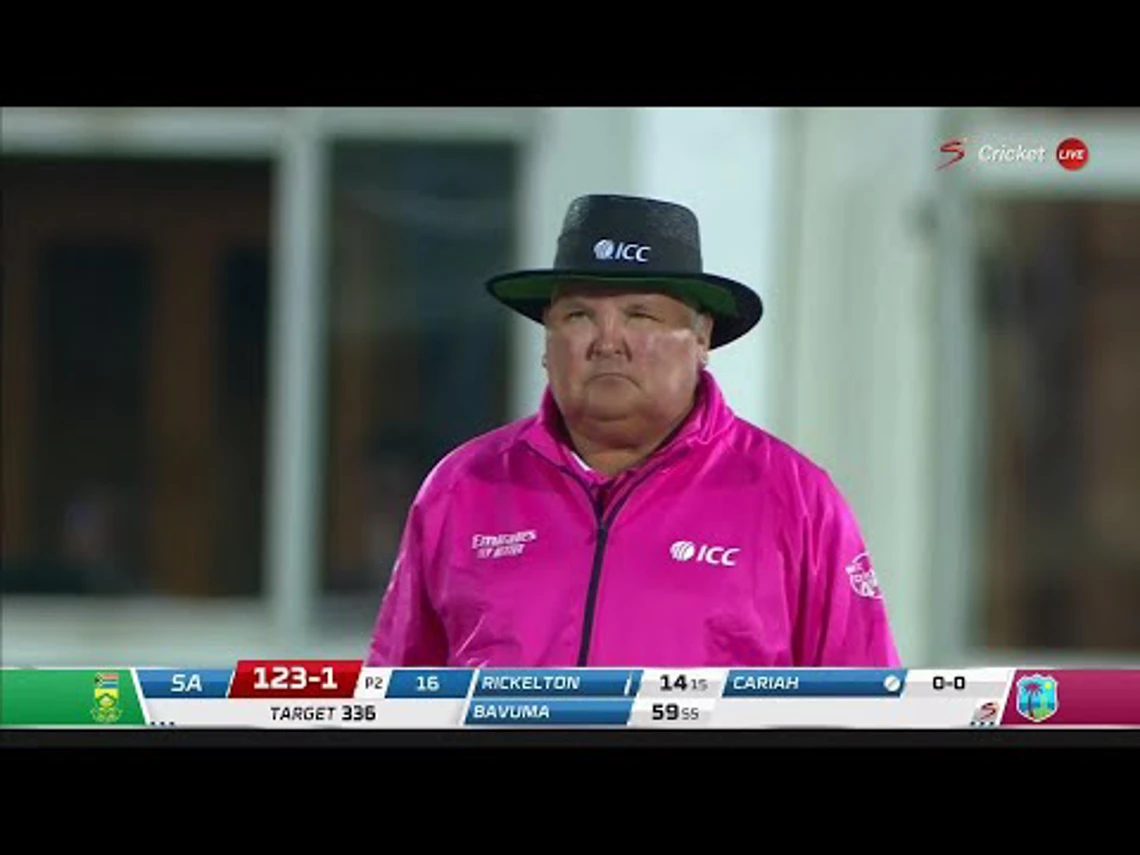 Rickelton - WICKET | South Africa v West Indies | 2nd ODI