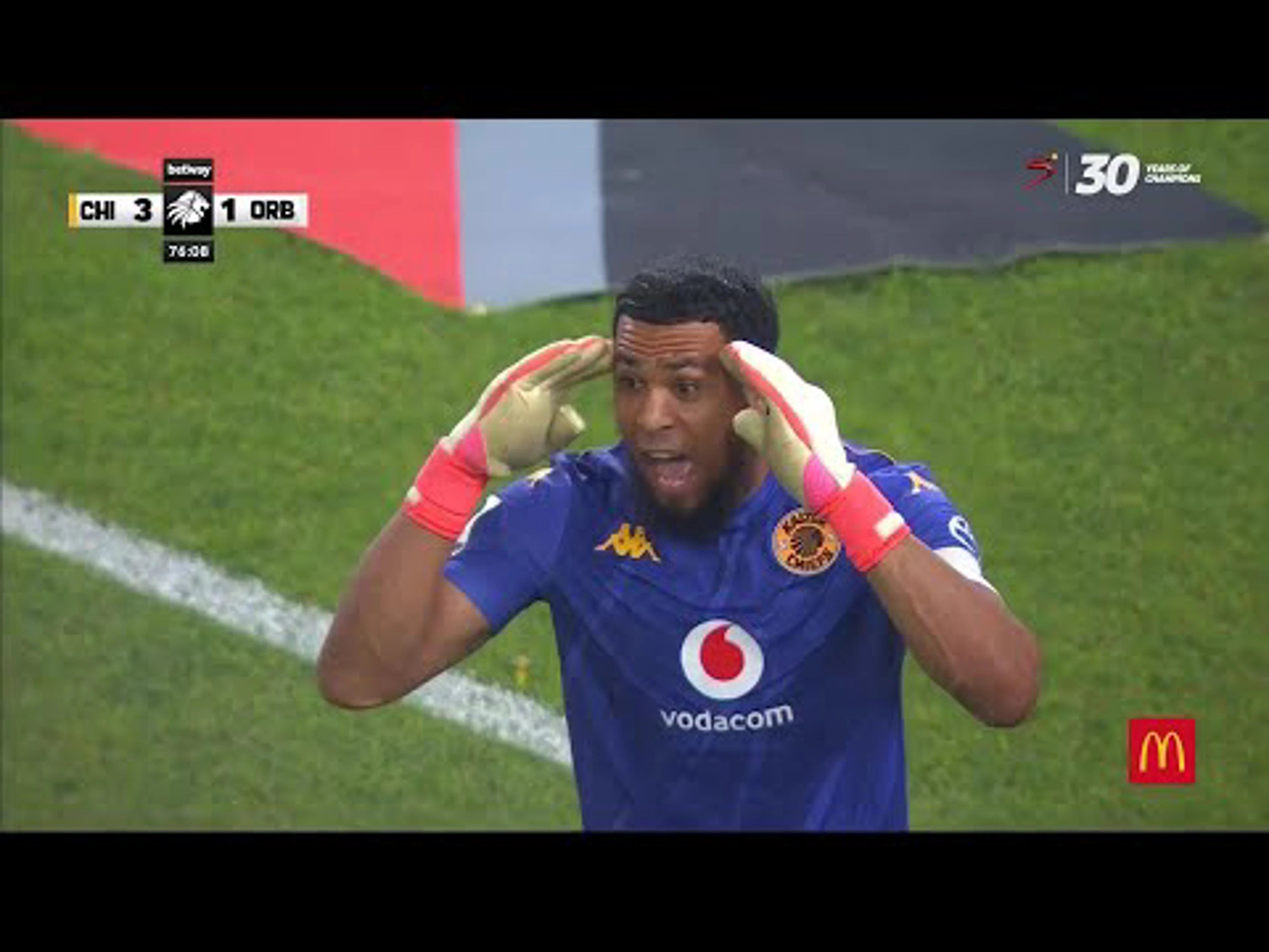 Zitha Kwinika with a Spectacular Defensive Act vs. Orbit College