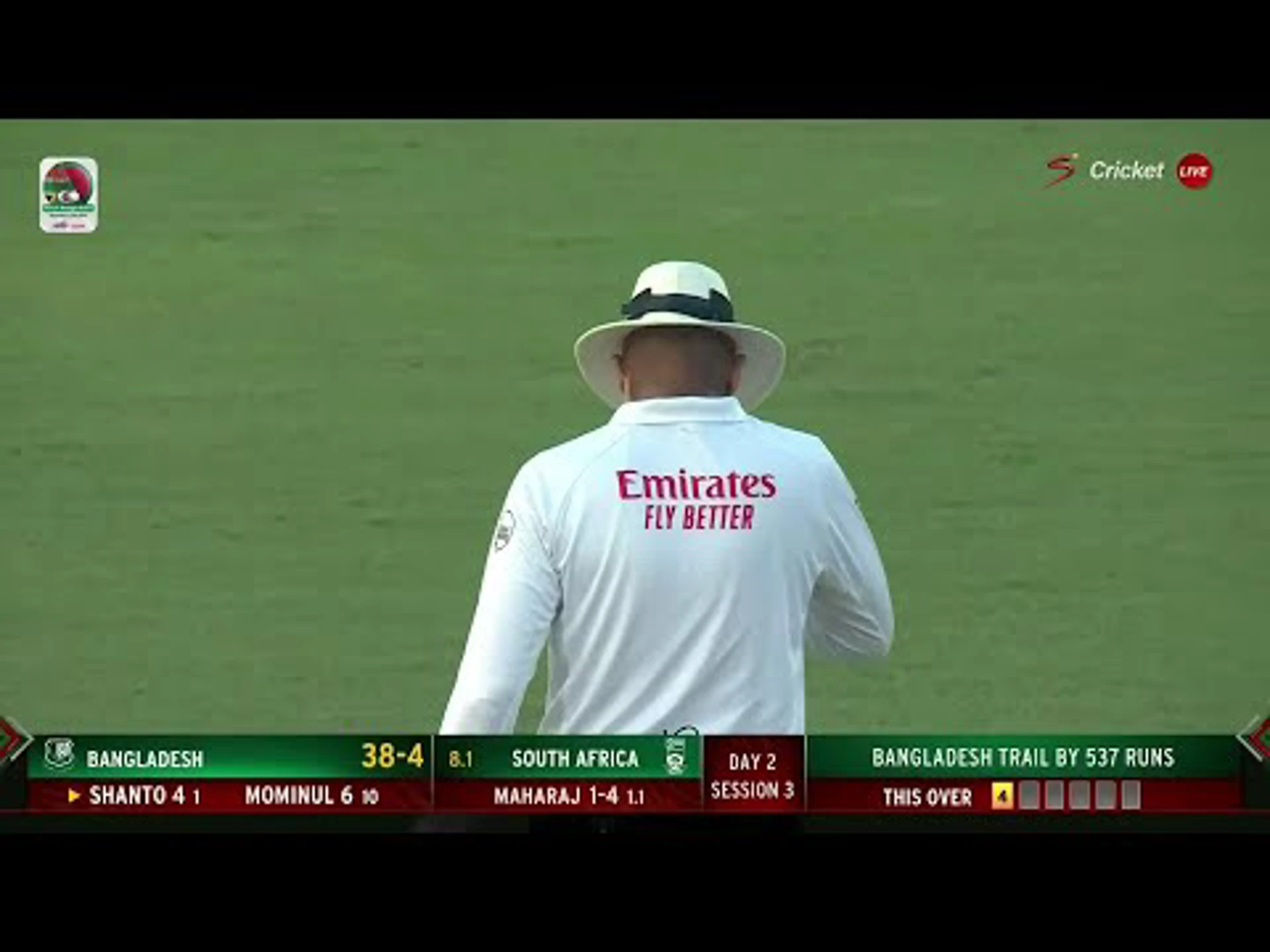 Bangladesh v South Africa | 2nd Test | 2nd day | Senuran Muthusamy 68