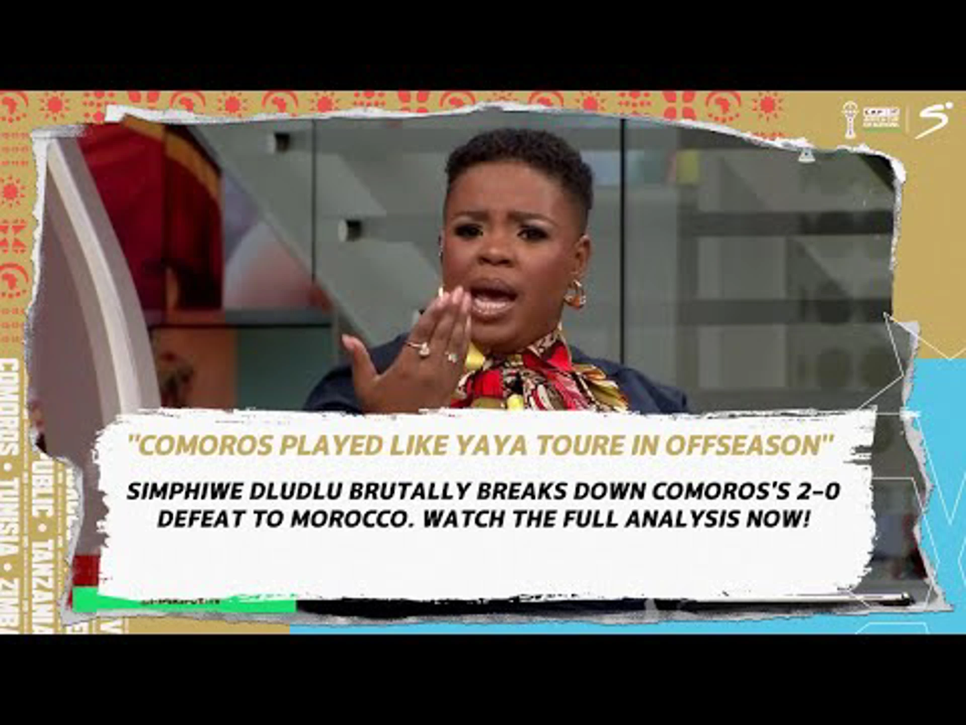 Comoros Played Like Yaya Toure in Offseason – Simphiwe Dludlu