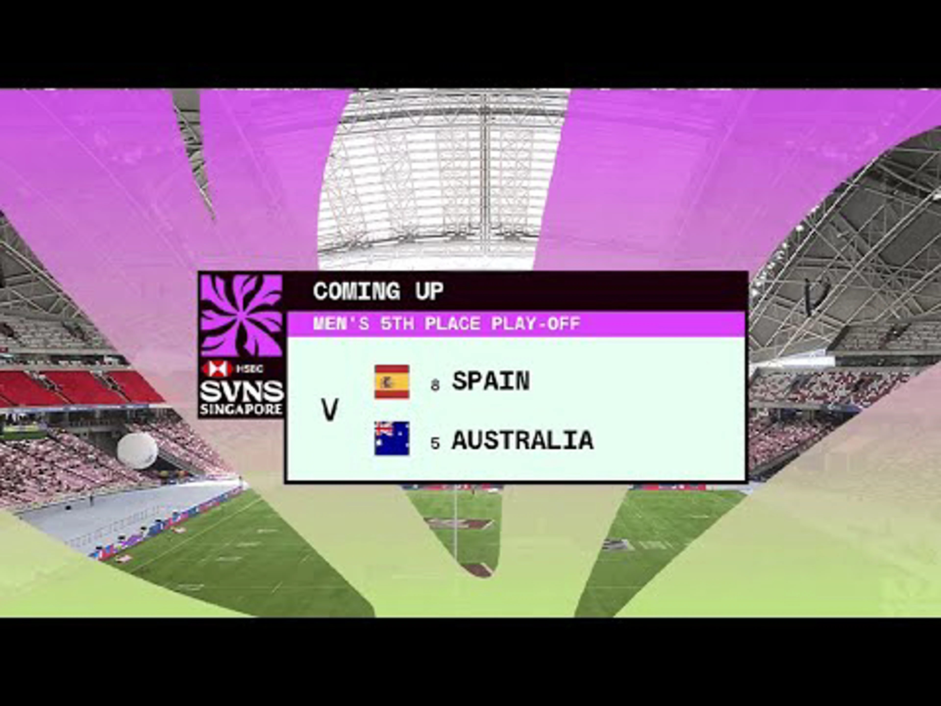Spain v Australia | 5th Place Highlights | World Rugby HSBC Sevens Series Singapore
