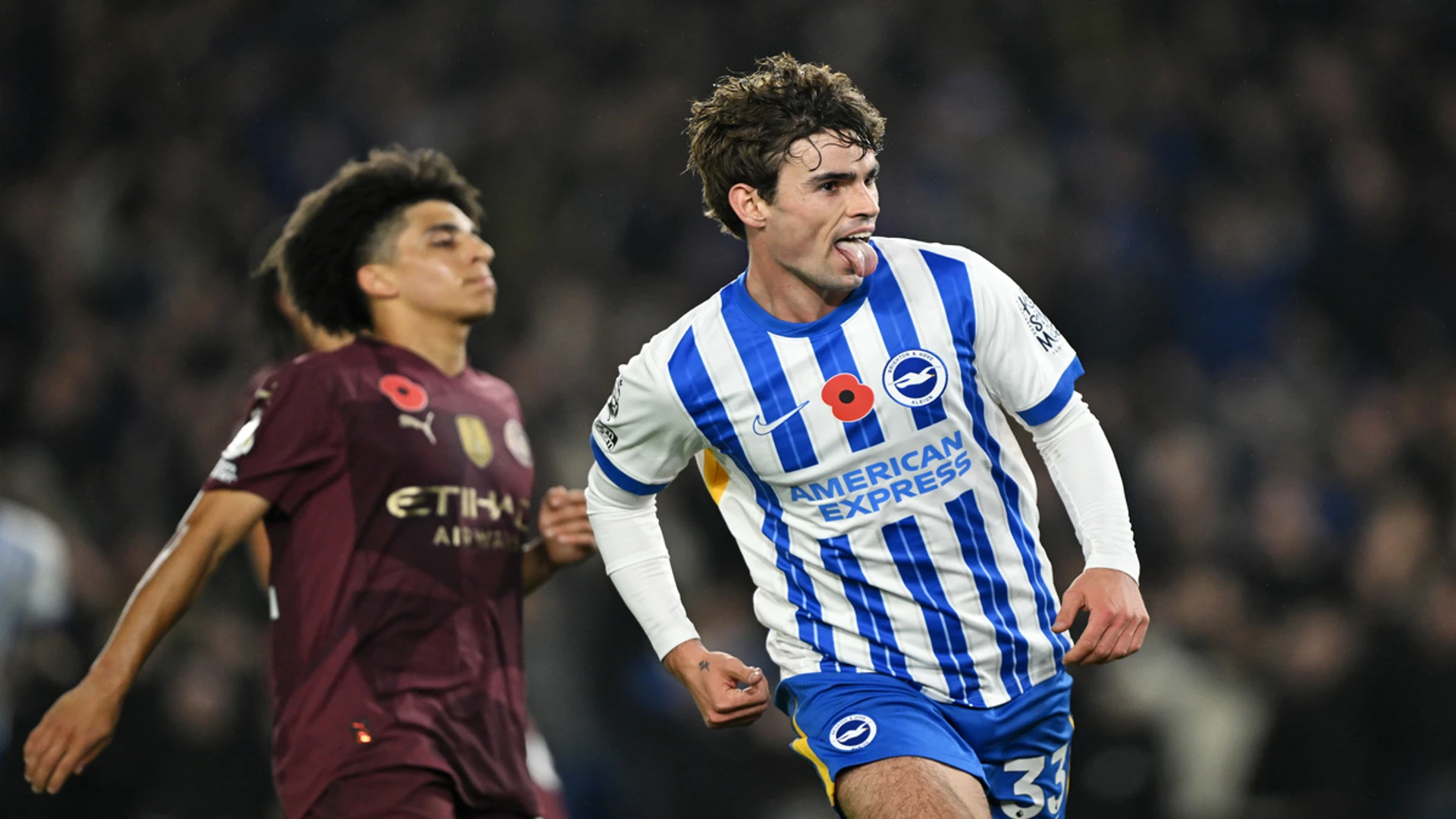 Man City beaten again at Brighton to open door to Liverpool