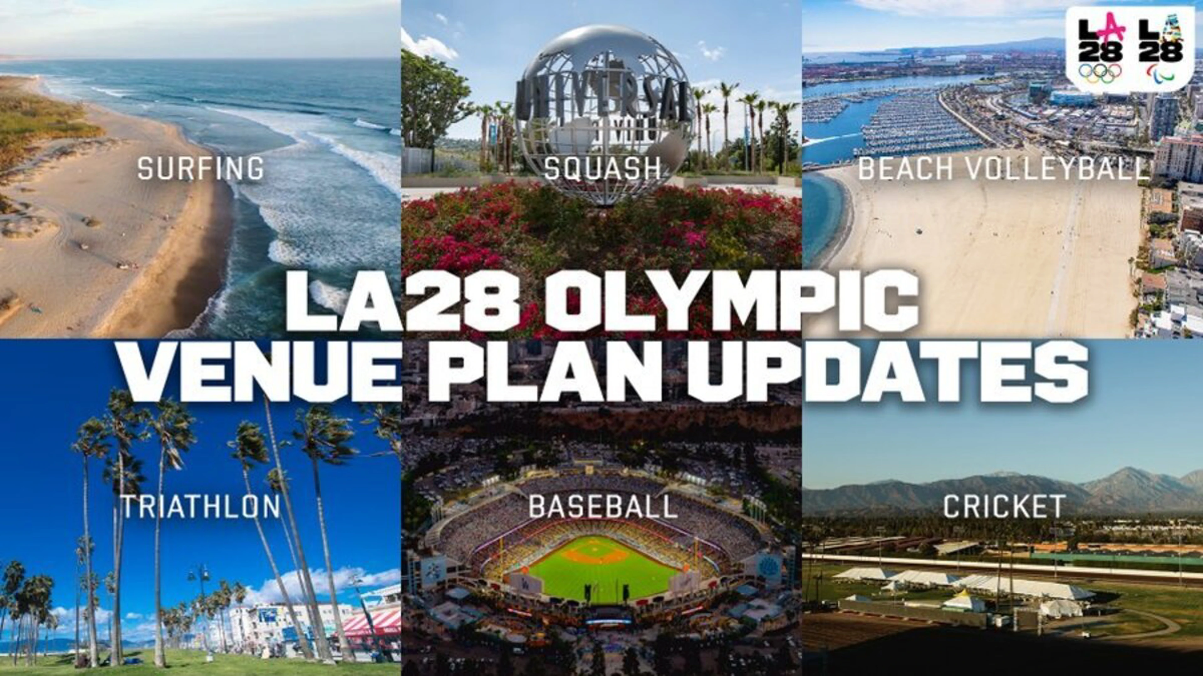 Universal Studios, Venice Beach to host LA 2028 events