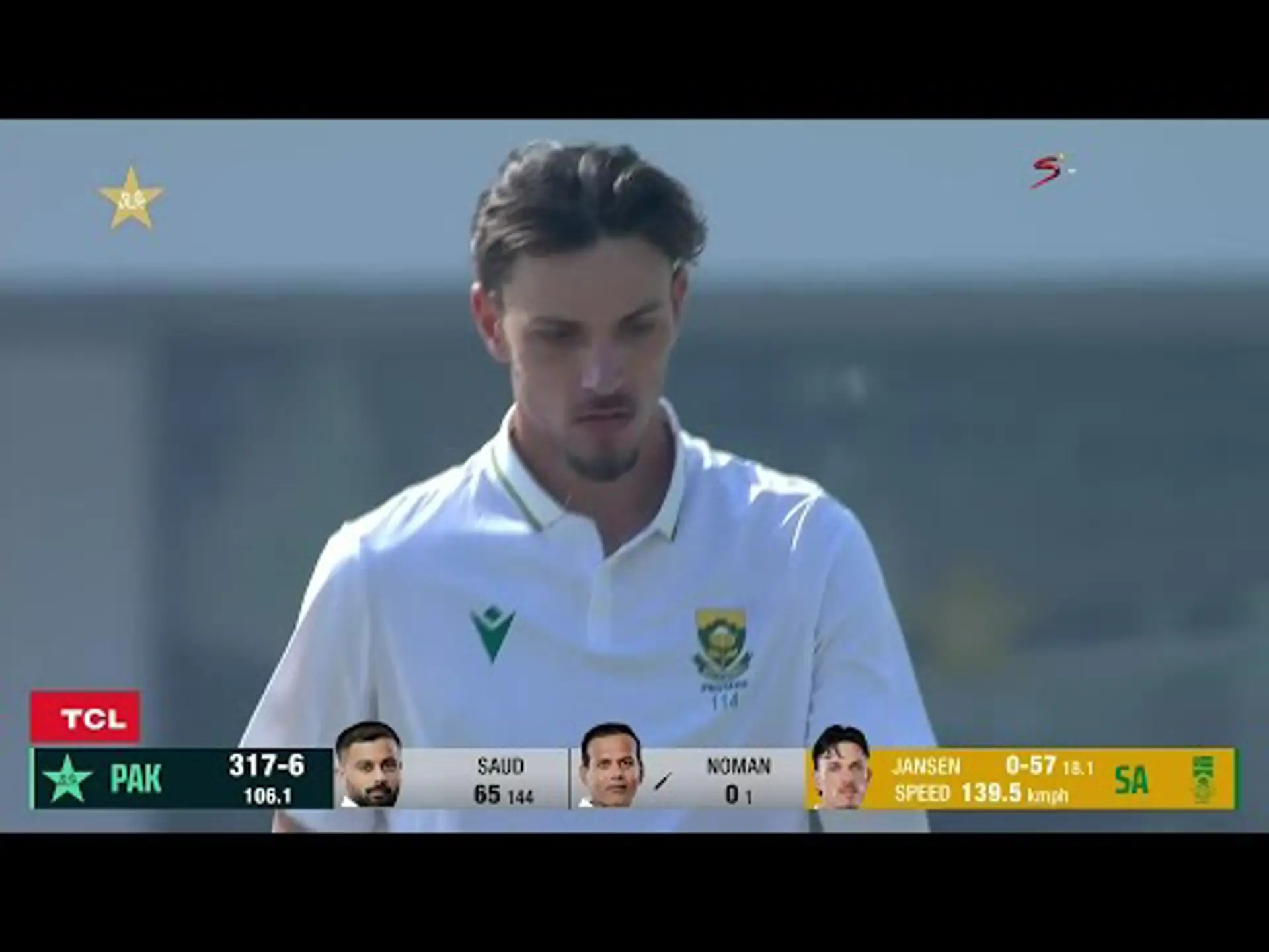 Pakistan v South Africa | 2nd Test | 1st innings | Saud Shakeel 66