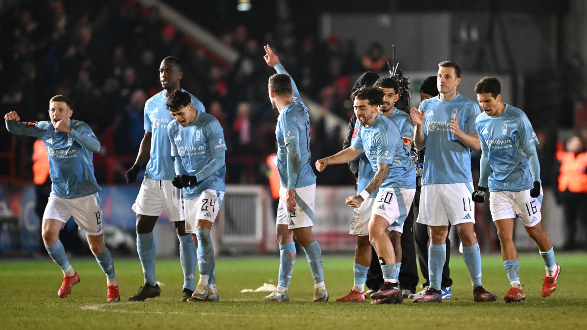 Forest beat 10-man Exeter City 4-2 on penalties in FA Cup drama