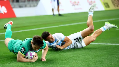 Argentina v Ireland | Highlights | QF2 | World Rugby HSBC Sevens Series Singapore