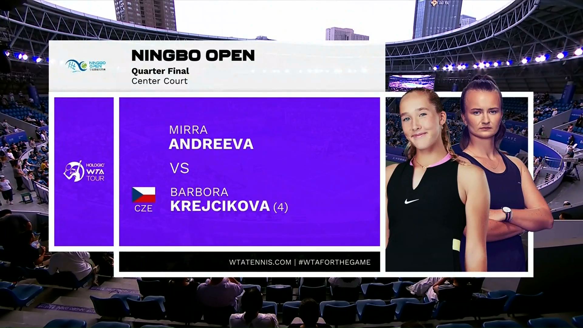 Mirra Andreeva V Barbora Krejcikova | Ningbo Open | QF2 | Match ...