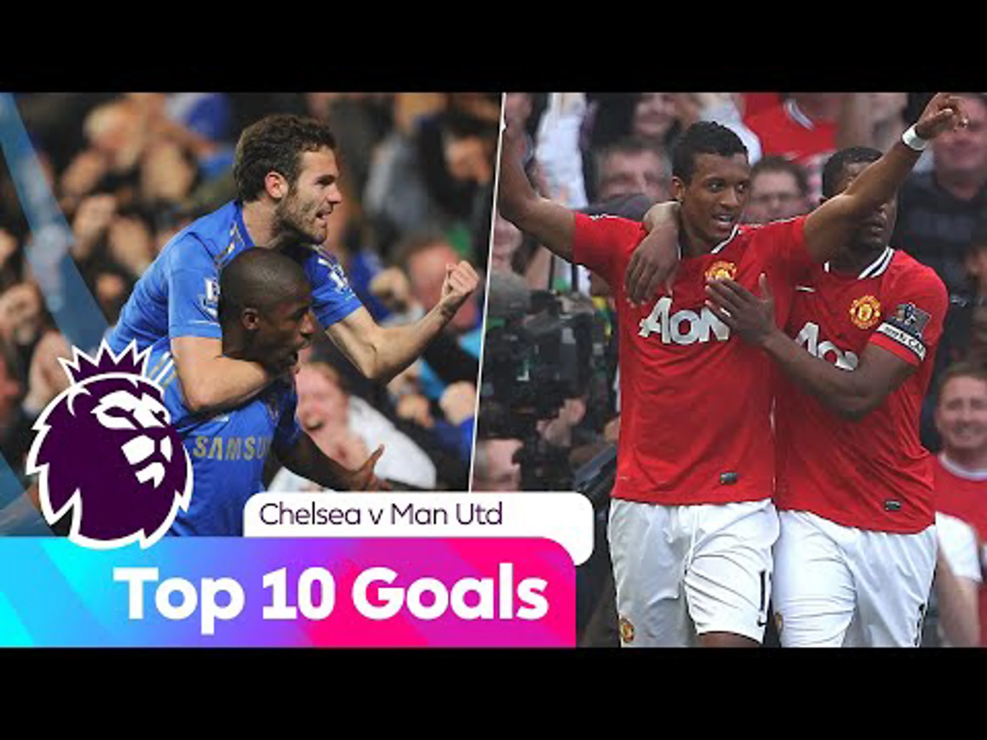 Top 10 Goals between Chelsea v Man Utd | Premier League