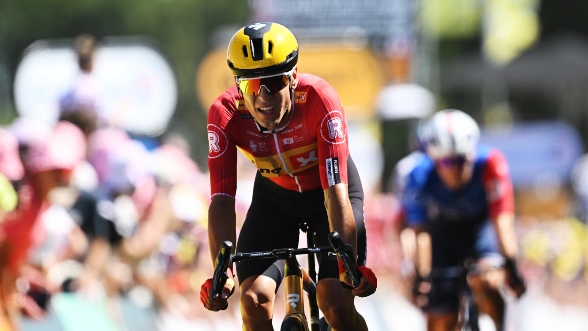 Tour de France rider who caused Pogacar crash 'terrified' by online abuse