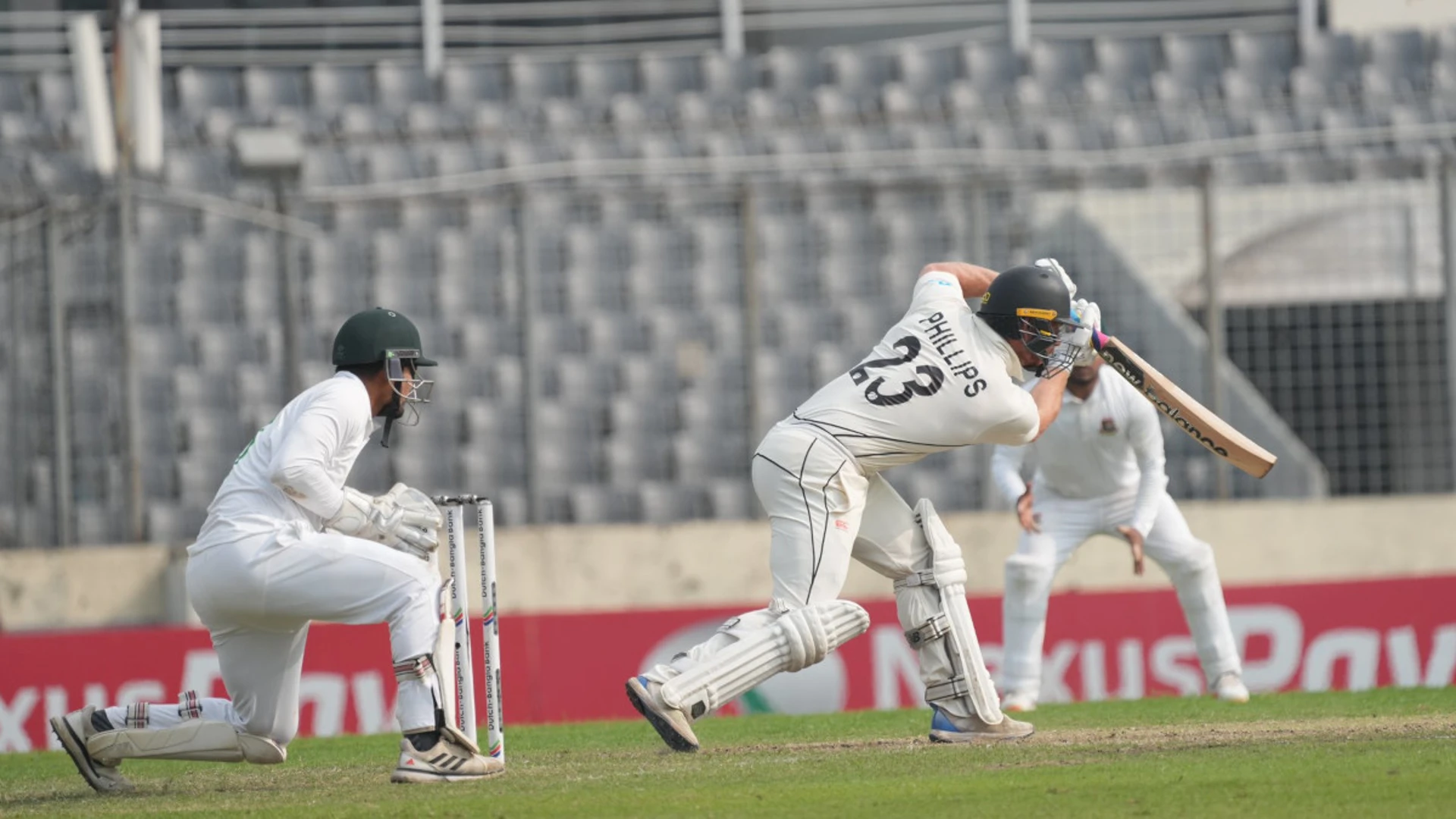 NZ edge Bangladesh in low scoring second test to level series