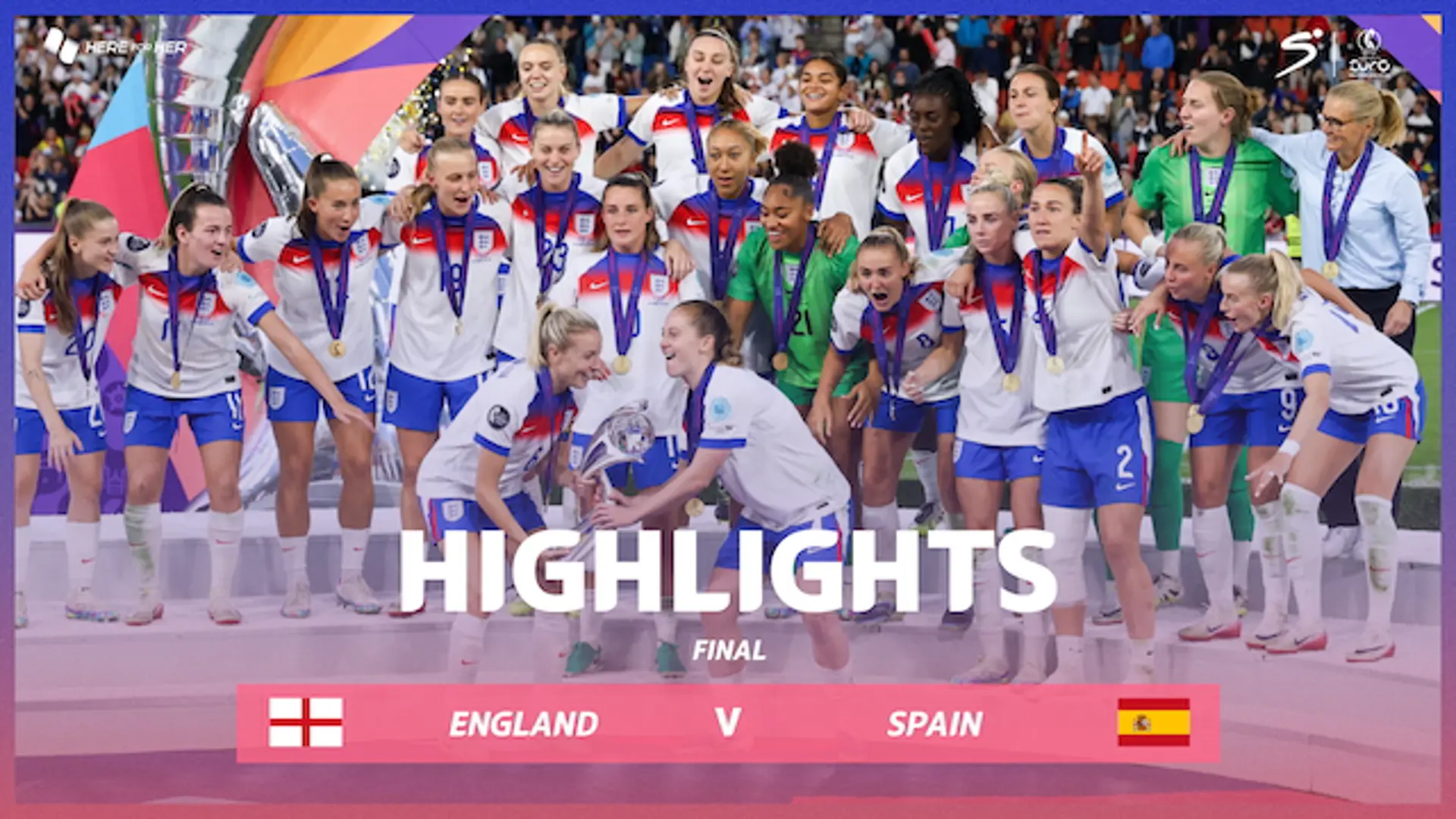 England v Spain | Final | Match Highlights | UEFA Women's Euro