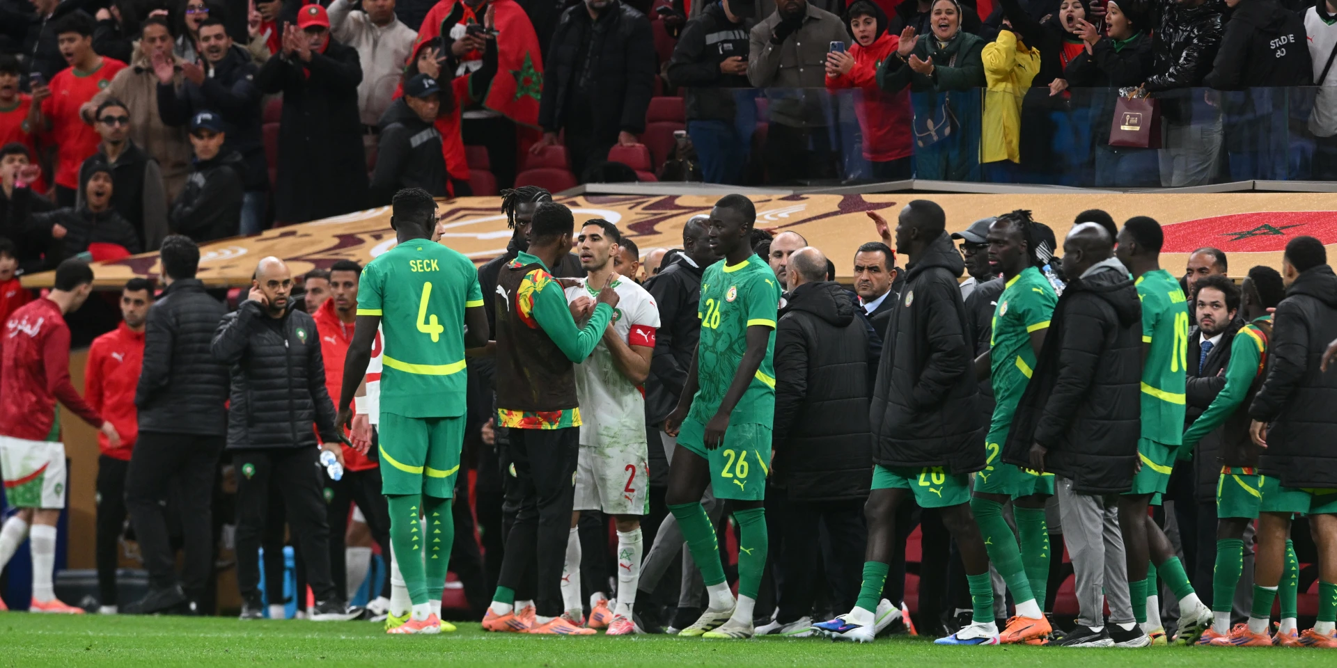 AFCON final held up after Senegal team protest late penalty award