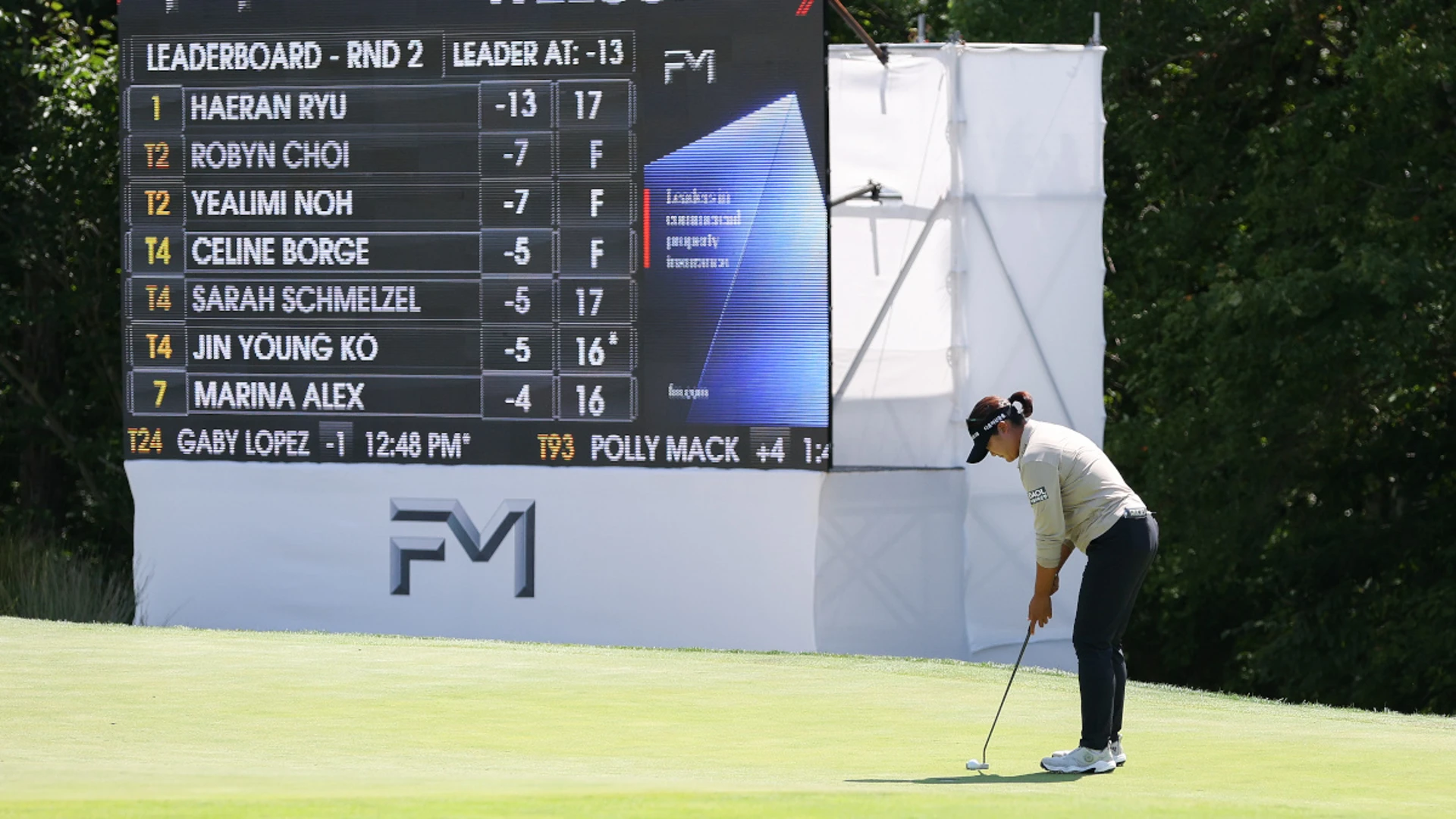 Haeran Ryu shoots 62, takes commanding lead in FM Championship