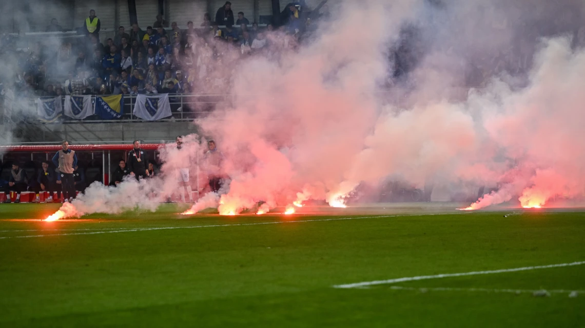 Bosnia FA sanctioned by Uefa over crowd trouble