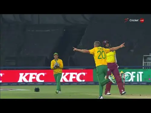 King – WICKET | South Africa v West Indies | 3rd T20