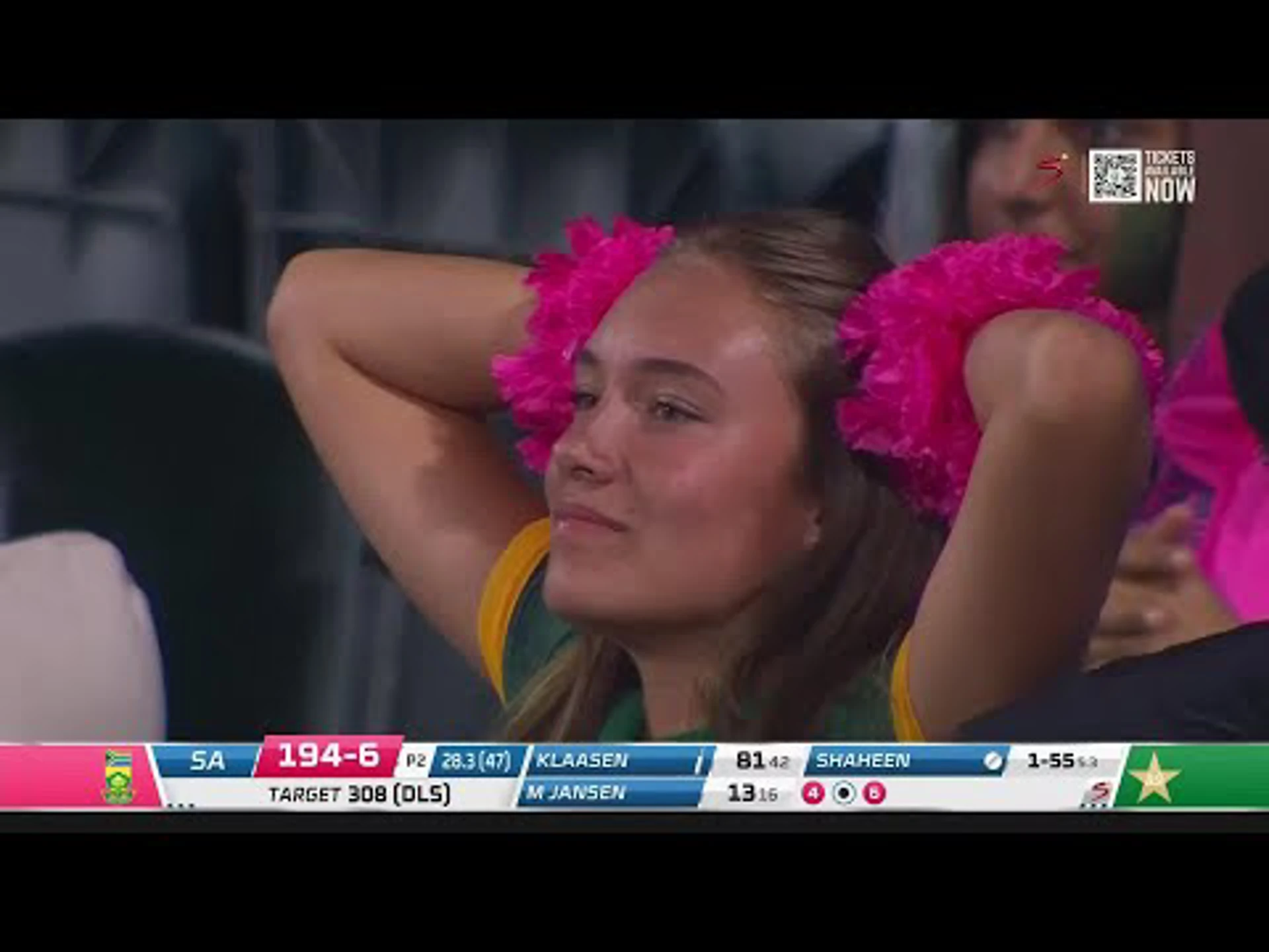 South Africa v Pakistan | 3rd ODI | 2nd innings | Shaheen Afridi 4