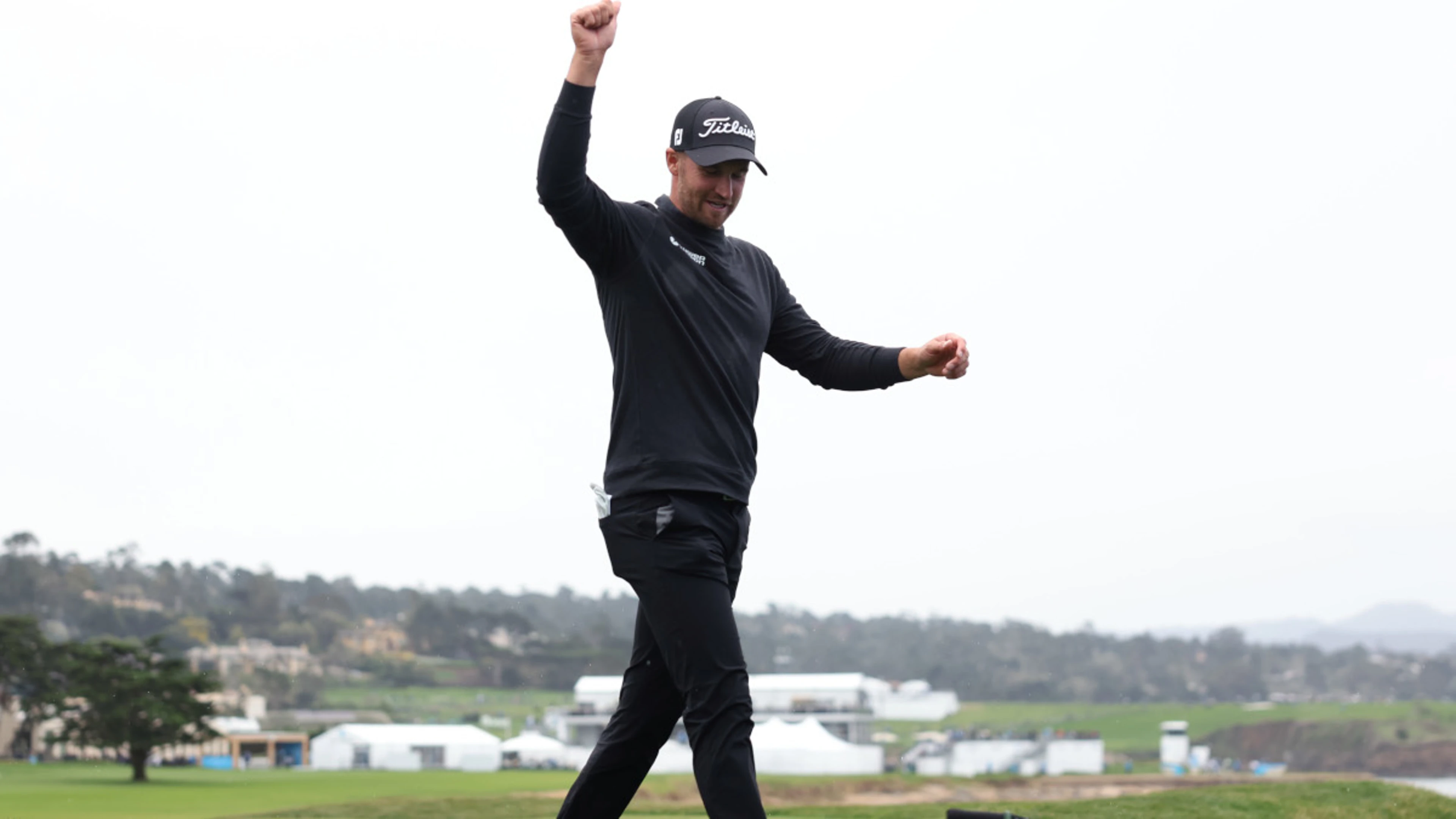 Clark wins third PGA title as storms end Pebble Beach early