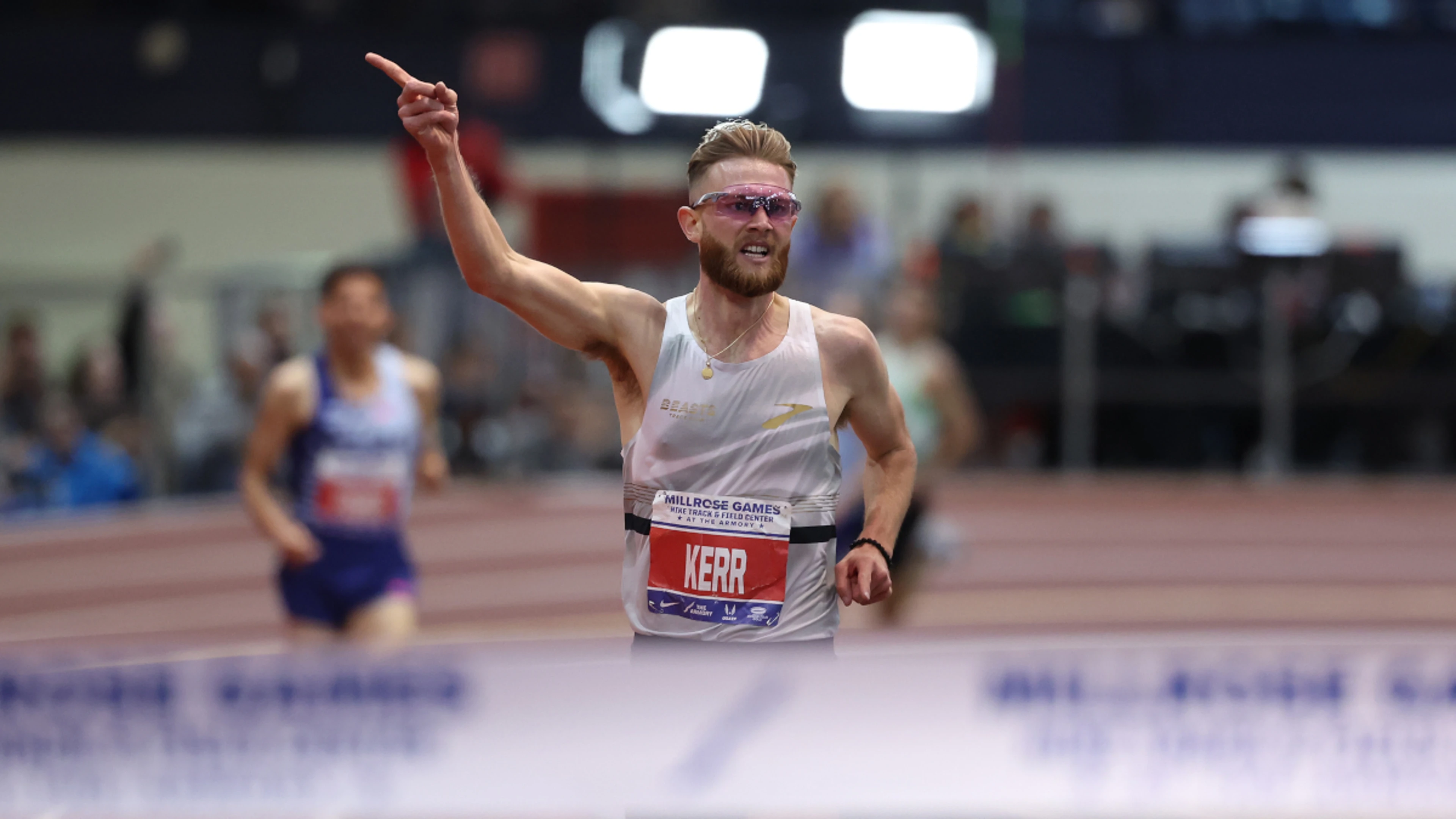Britain's Kerr breaks Farah's indoor 2-mile world best mark