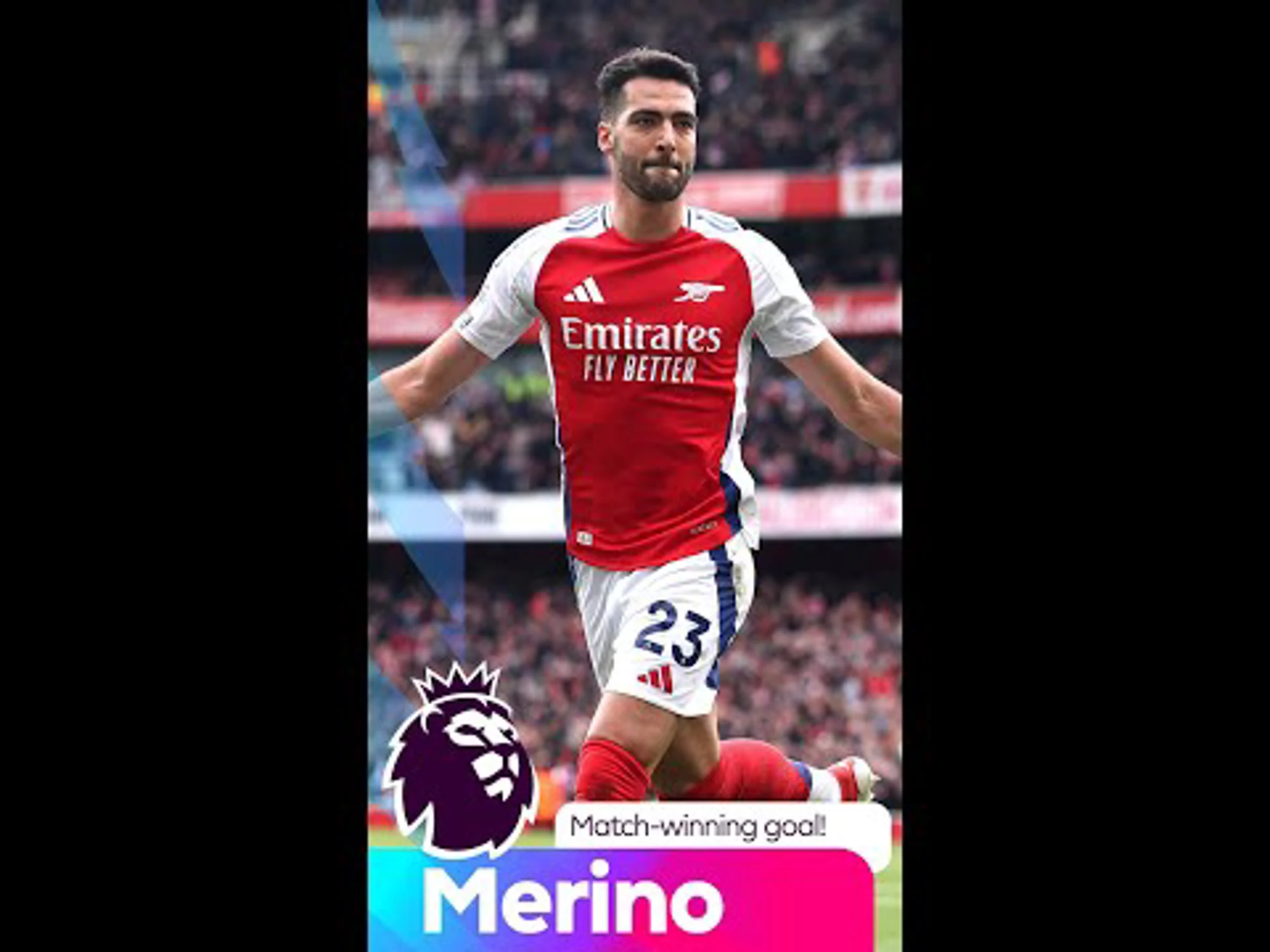 Mikel Merino's match winner at the Emirates!