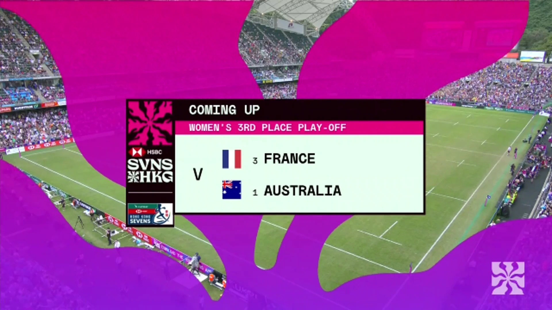 France v Australia | Highlights | 3rd P/O | World Rugby HSBC Women's Sevens Series Hong Kong