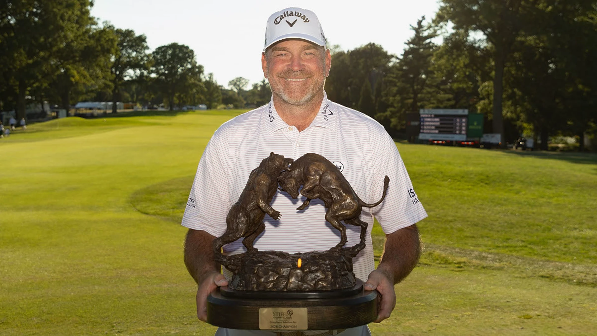 Thomas Bjorn beats Cameron Percy in playoff for Stifel Charity title