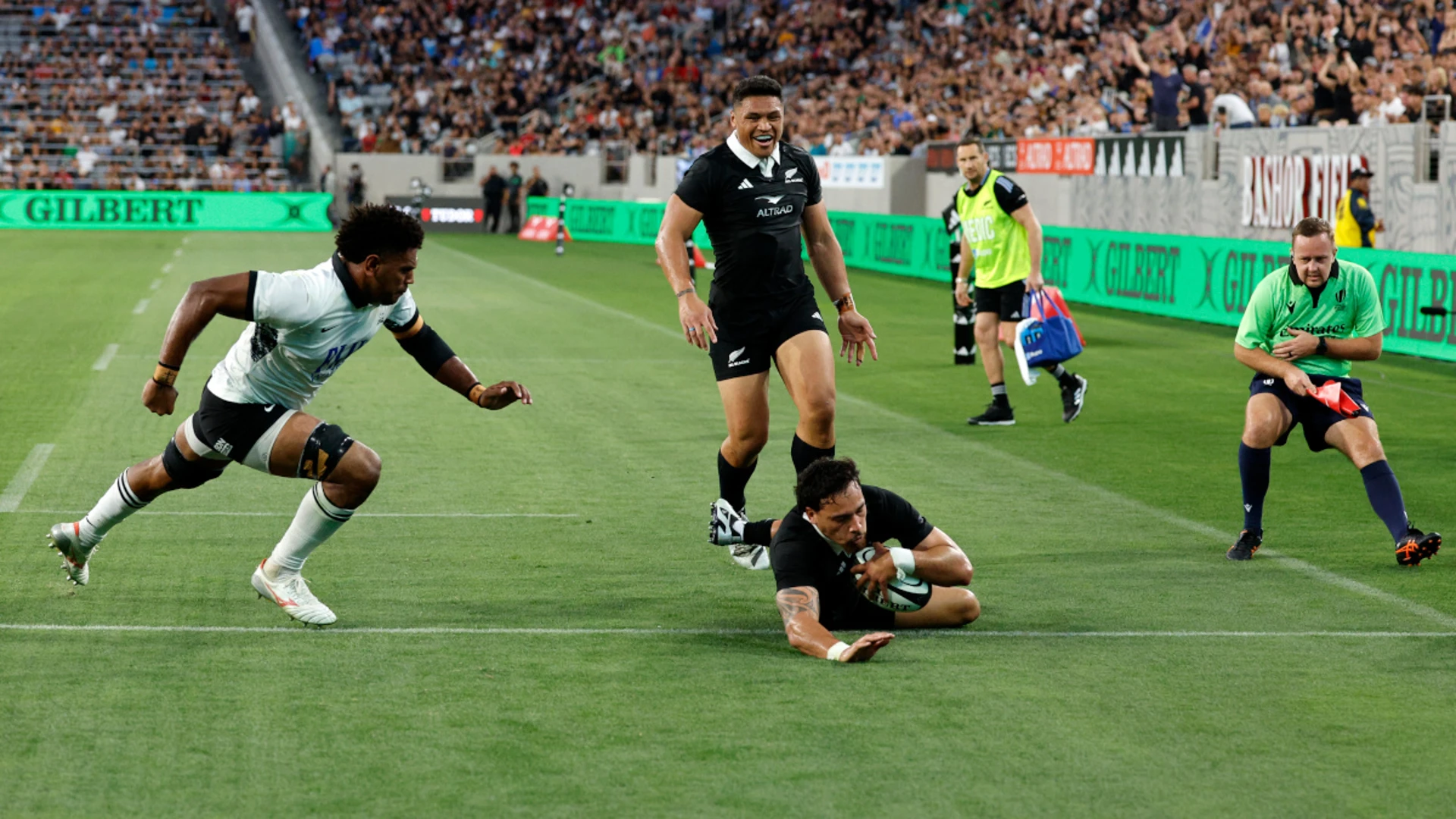 Rampant All Blacks outclass Fiji in San Diego test