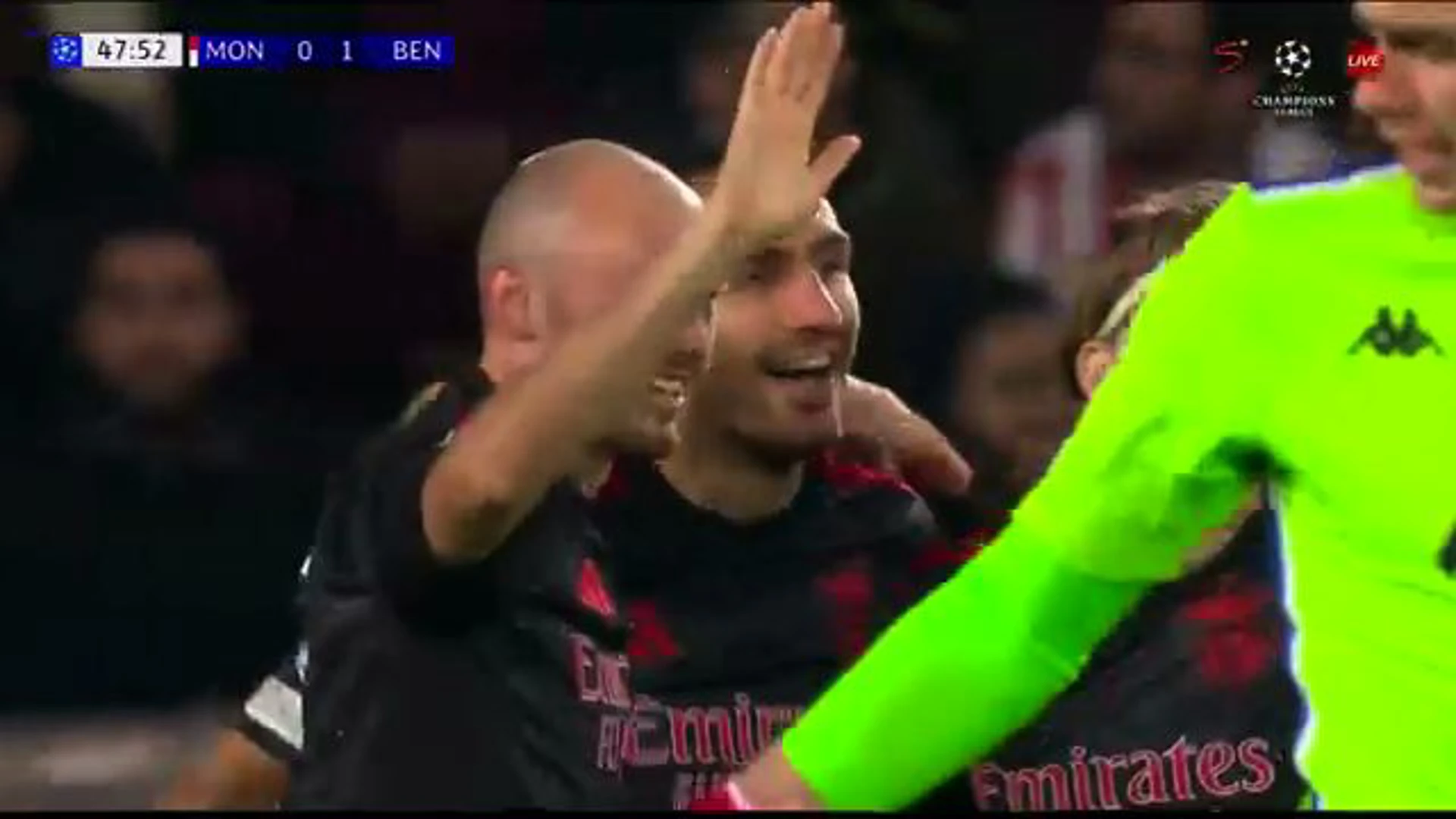Vangelis Pavlidis Goal | Monaco v Benfica | UEFA Champions League Knock-out Play-offs