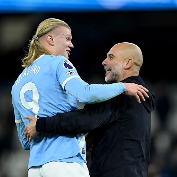 HIGH PRAISE: Guardiola lauds Haaland as 'world's best striker'