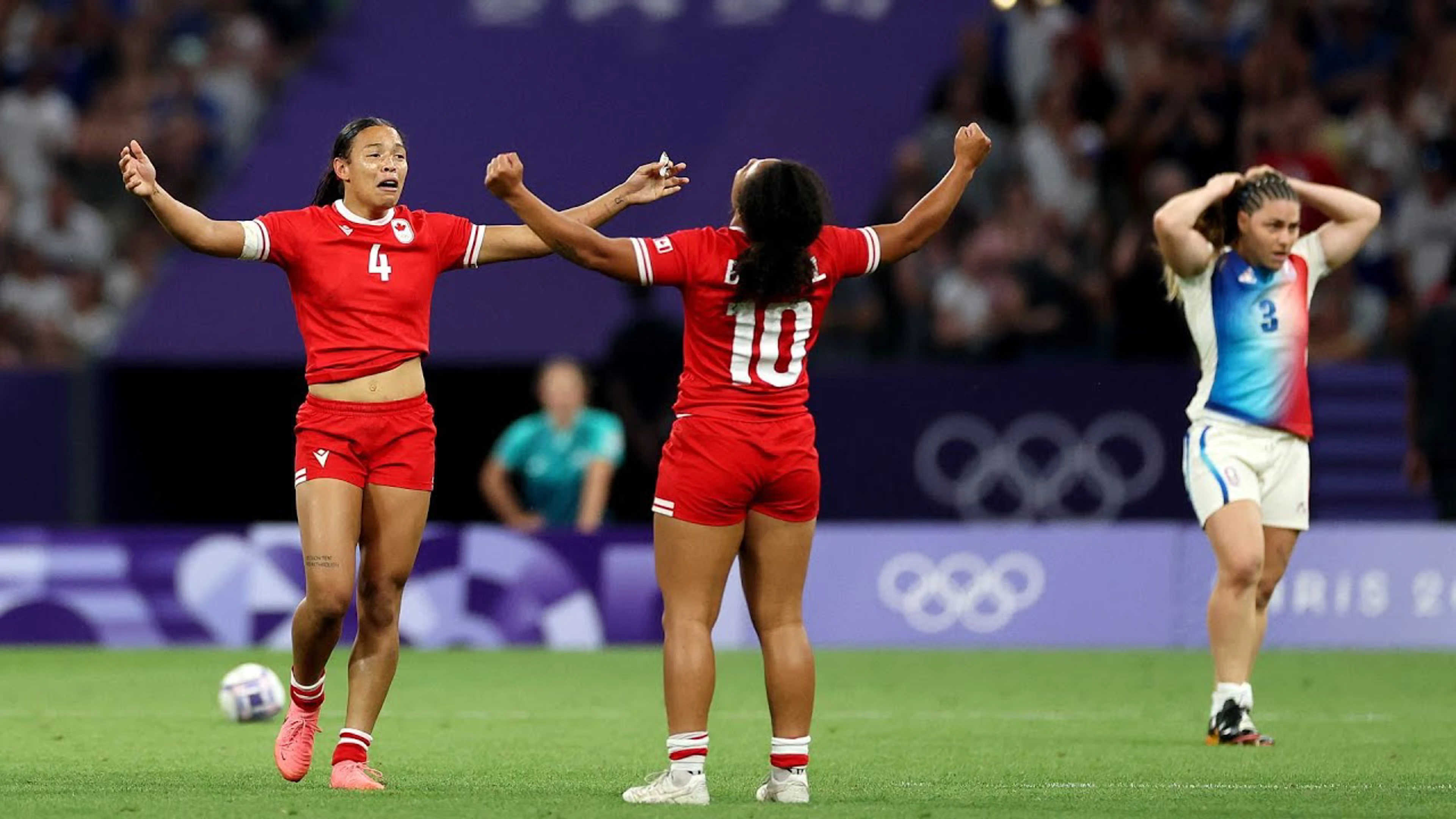 France v Canada | QF3 Highlights | Women's Olympics Rugby Sevens, Paris 2024