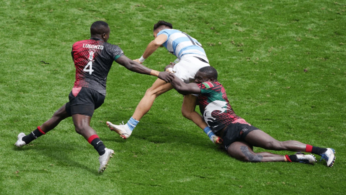 World Rugby HSBC Sevens Series London | Argentina v Kenya | Highlights