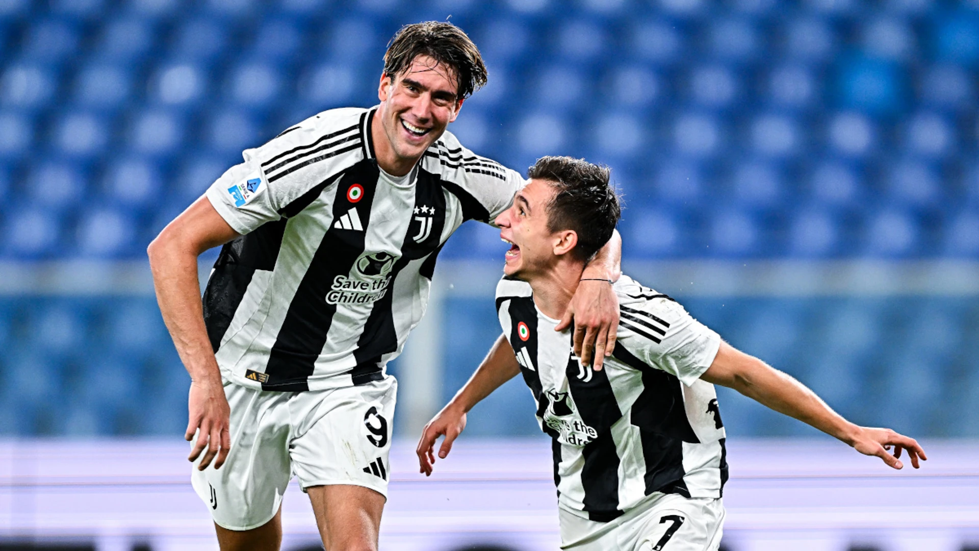 Revived Vlahovic shoots Juve top with double at fan-less Genoa