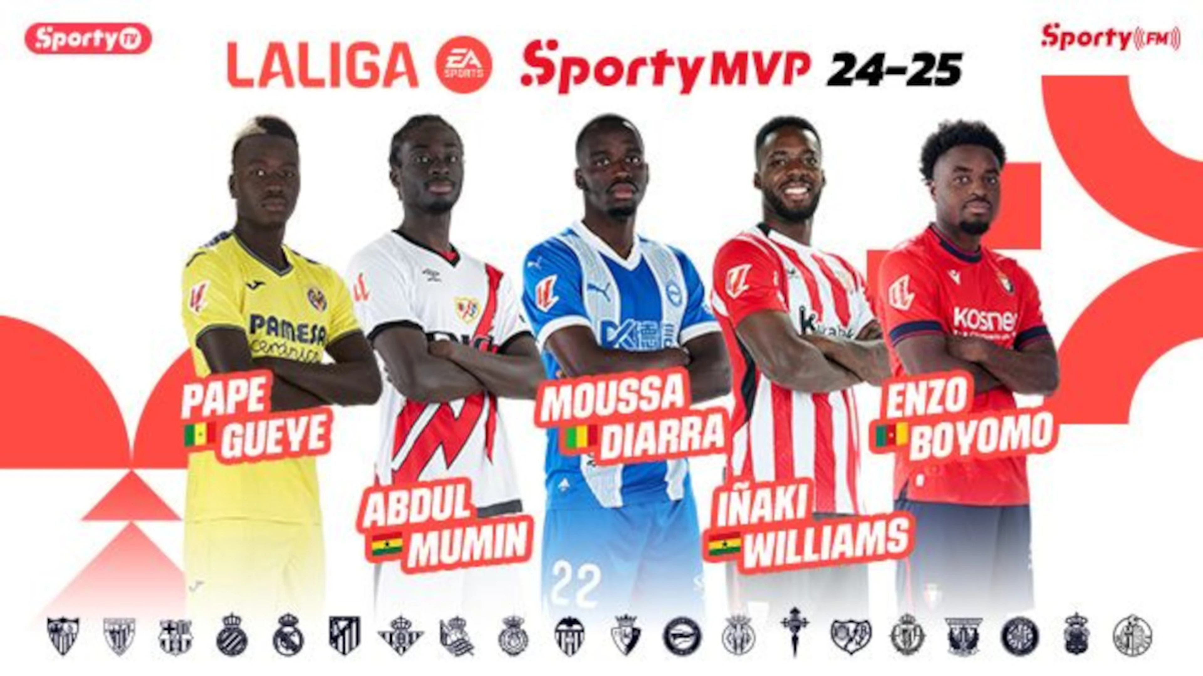 Voting opens for the Sporty LaLiga MVP as African talent celebrated across Spanish football