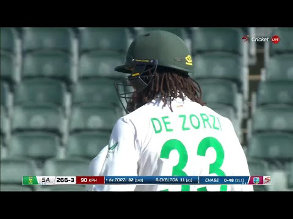 Tony de Zorzi 85 | South Africa v West Indies | 2nd Test | Day 1