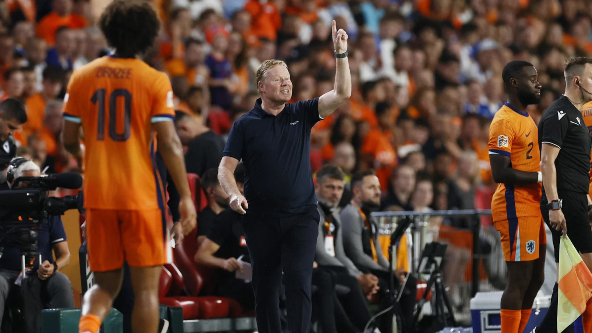 Dutch coach Koeman pleased with five-goal performance