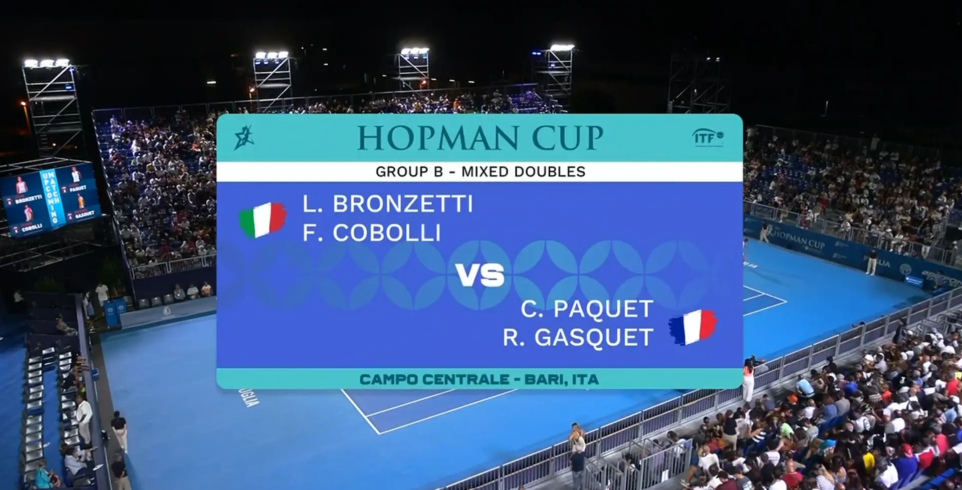 J Paolini/F Cobolli v C Paquet/R Gasquet | Match Highlights | Hopman Cup