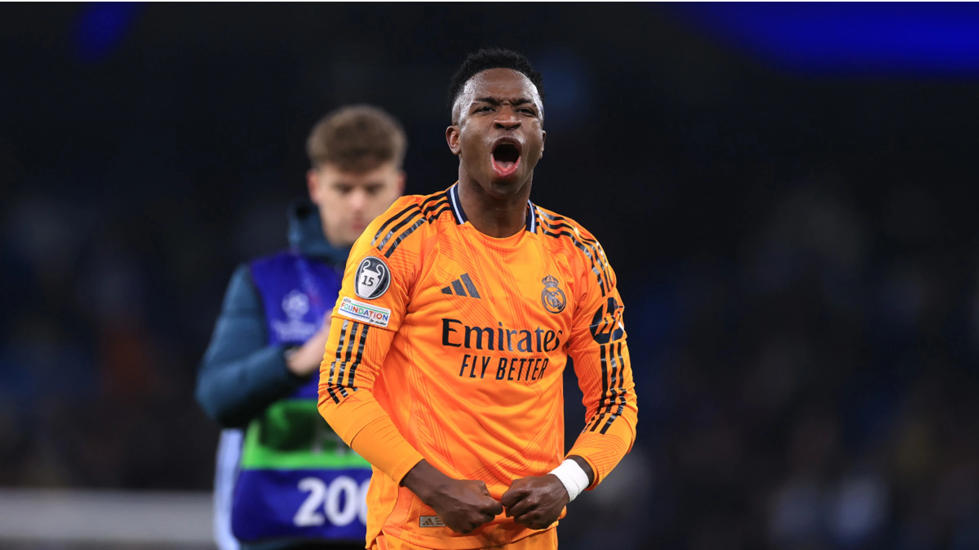 Man City fans' mocking banner fuelled Real's Vinicius in win