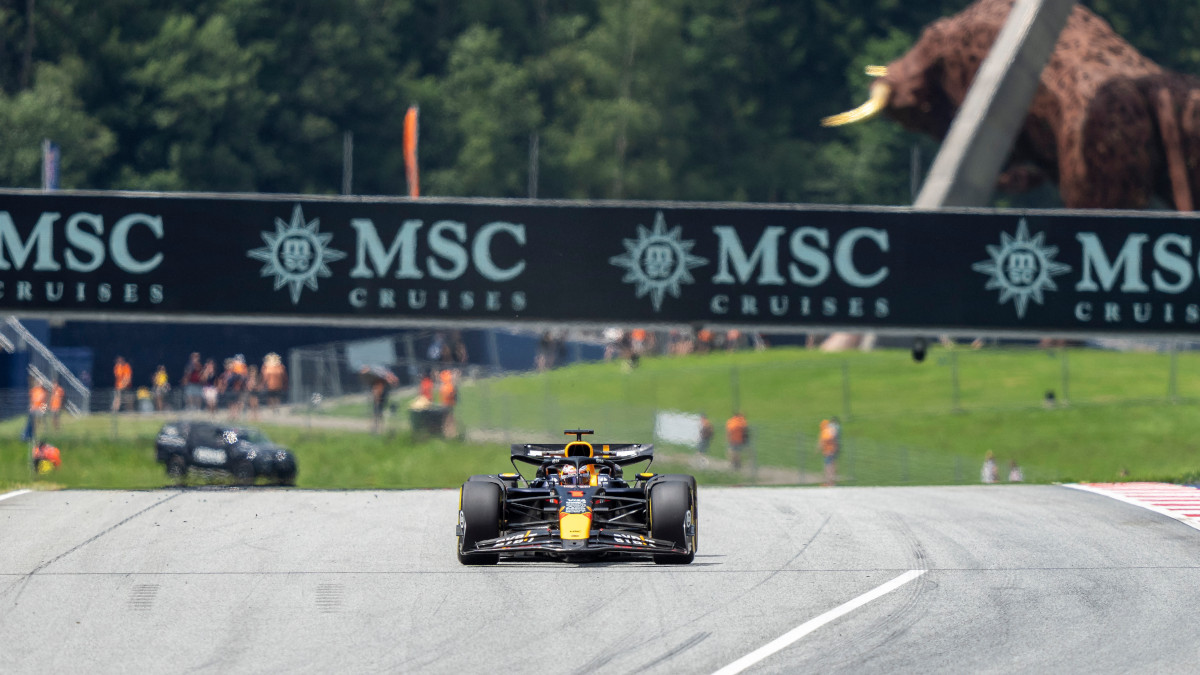 Max on Austrian sprint pole as Verstappen senior blasts 'childish' Horner