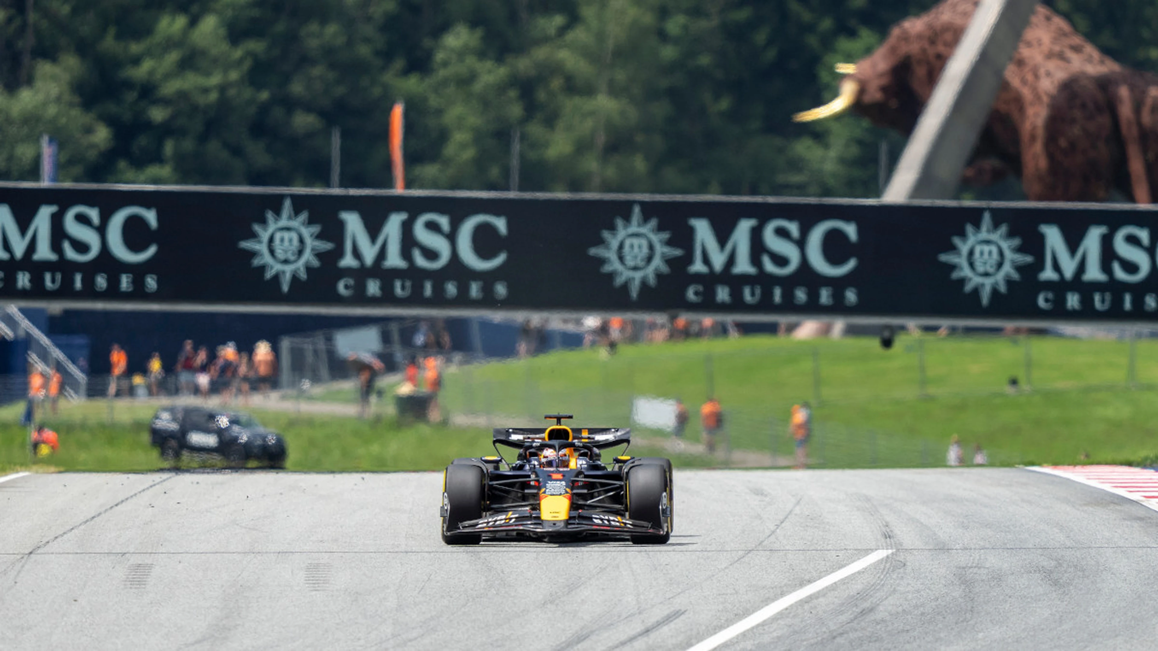 Max on Austrian sprint pole as Verstappen senior blasts 'childish' Horner
