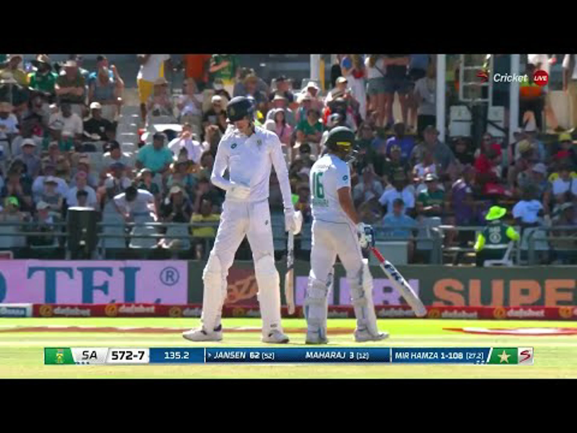 South Africa v Pakistan | 2nd Test | 1st innings | Marco Jansen 62