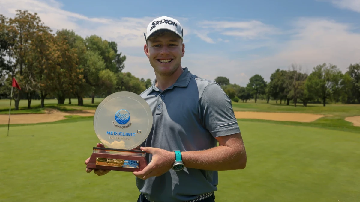 Rising star Van Velzen wins Mediclinic Invitational