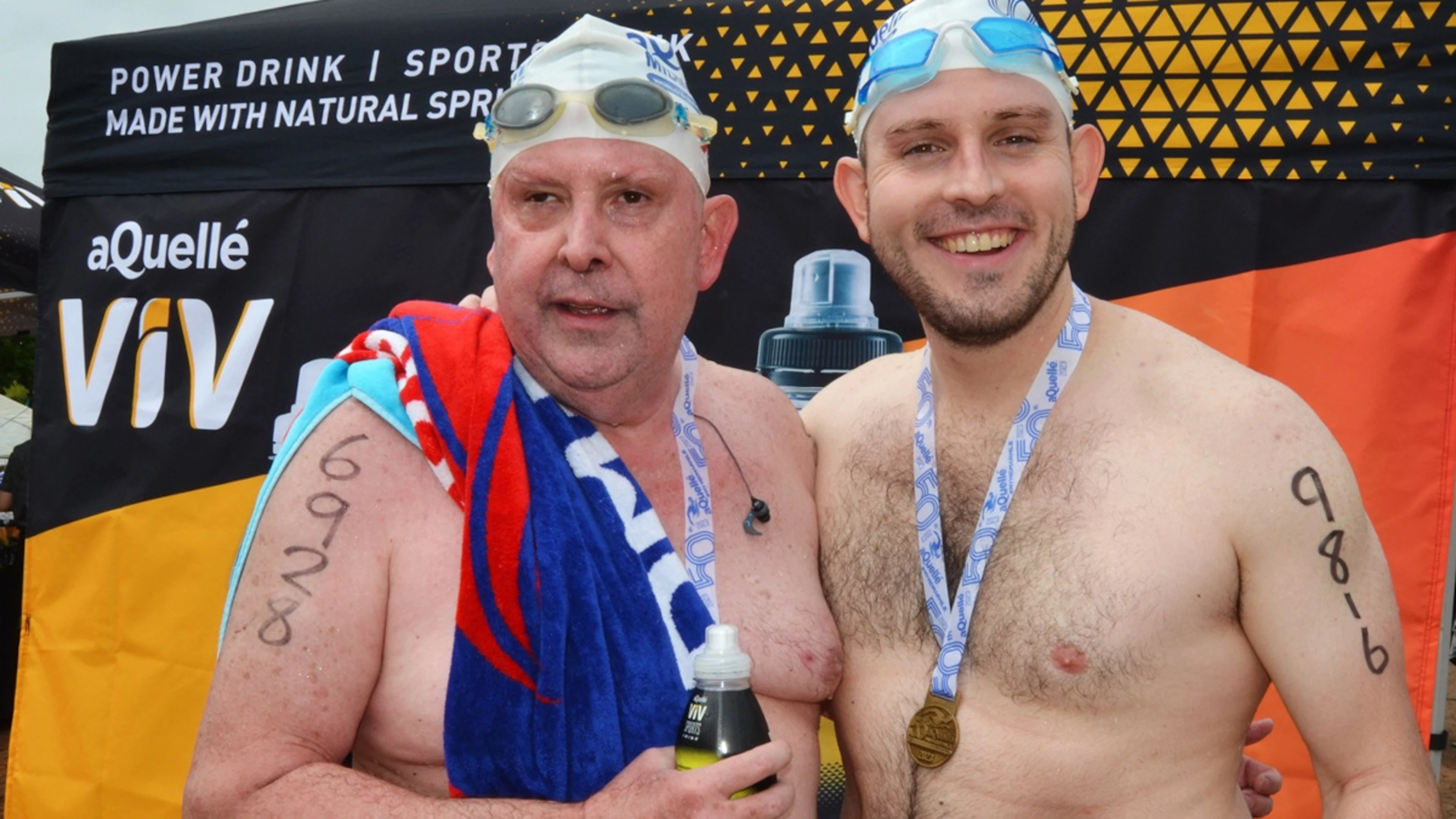 Blind municipal councillor swims 25th Midmar Mile to raise funds 