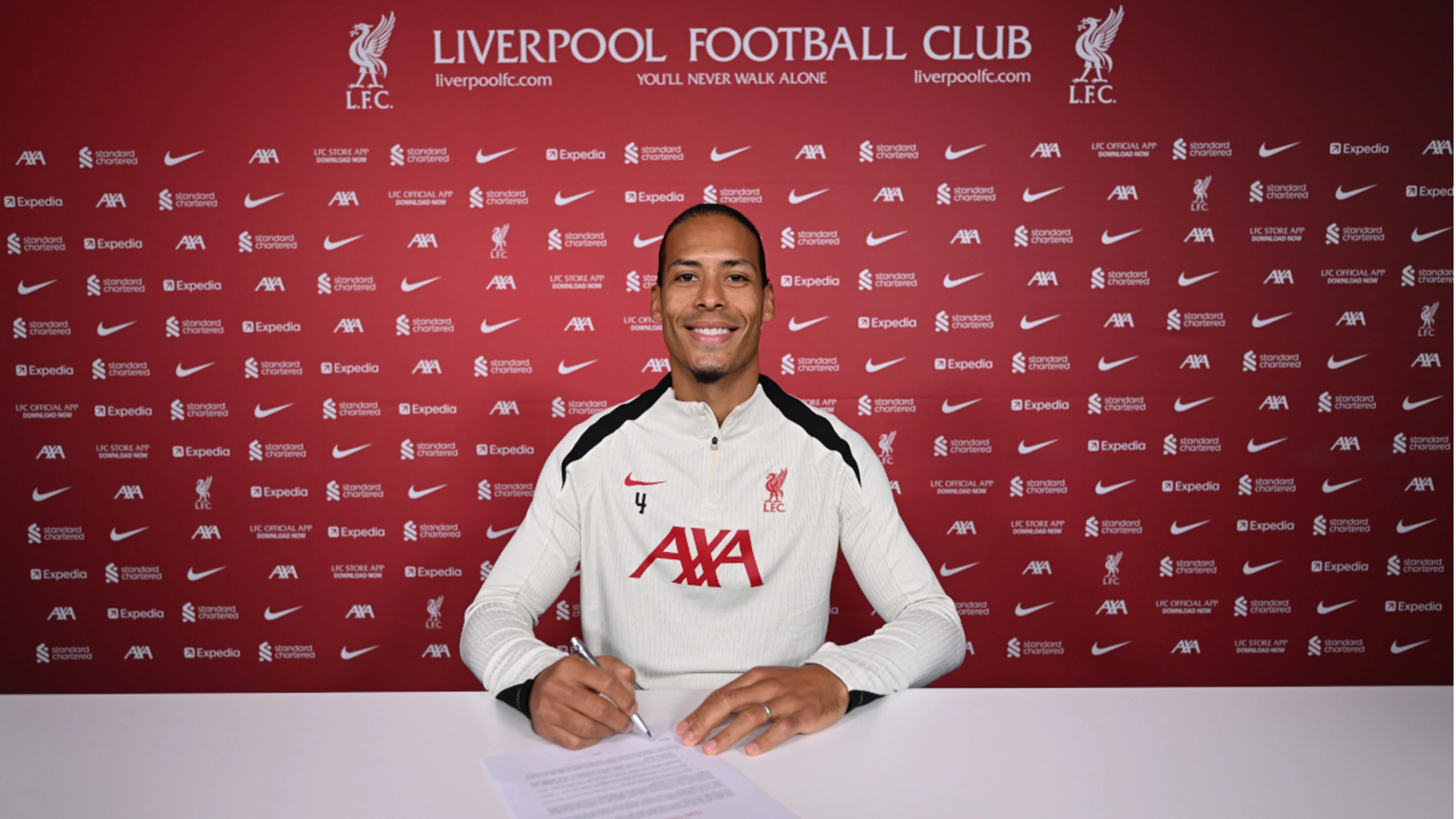 Virgil van Dijk signs new two-year deal with Liverpool