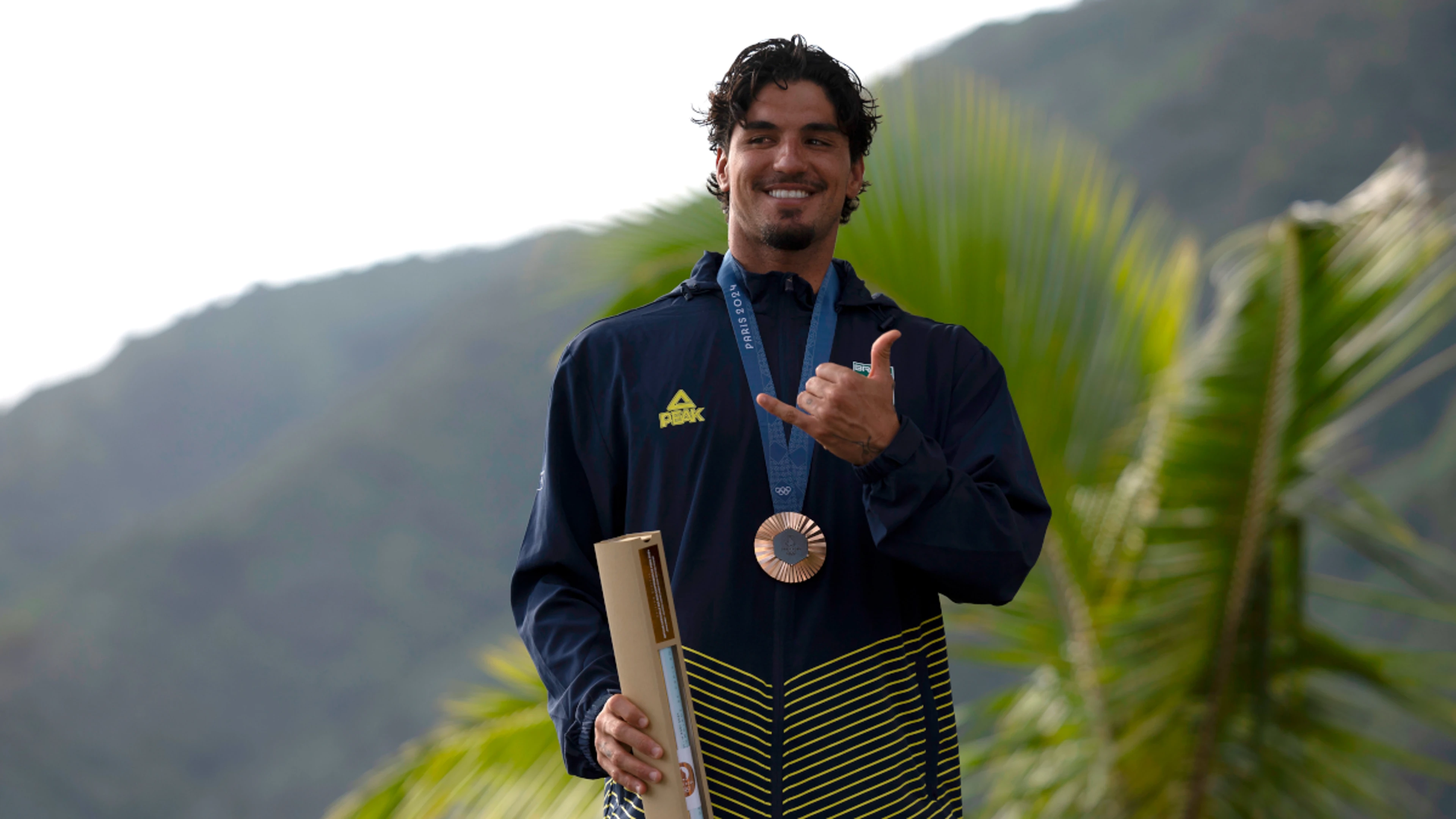 Photo sensation Medina takes Olympic surfing bronze for Brazil