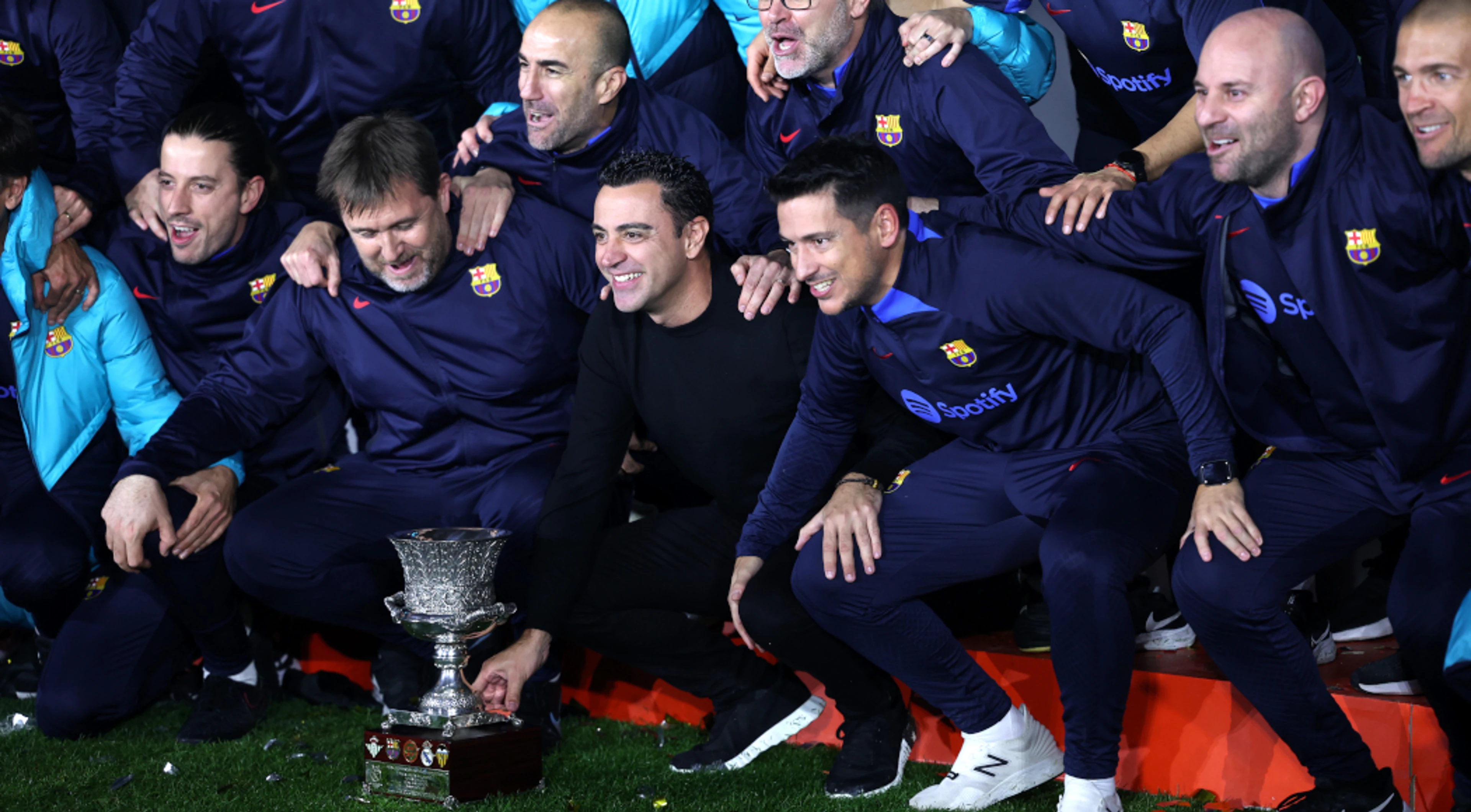 Laporta backs Barca coach Xavi after first trophy win