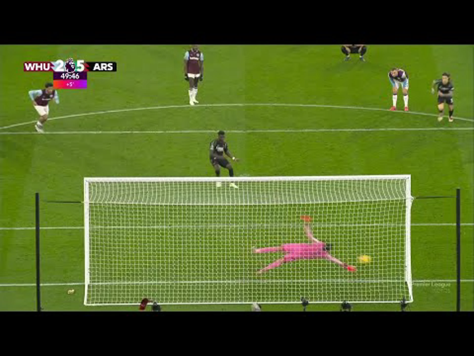 Bukayo Saka | 50ᵗʰ Minute Penalty Goal v West Ham