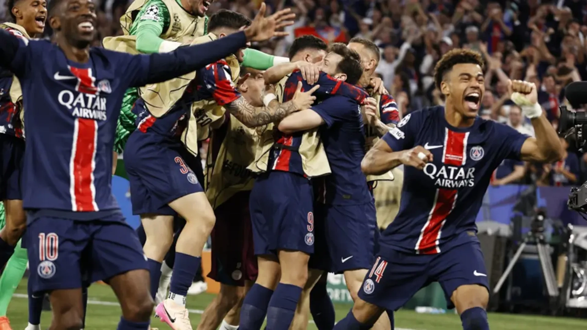 KINGS OF EUROPE: Paris Saint-Germain win the UCL in style